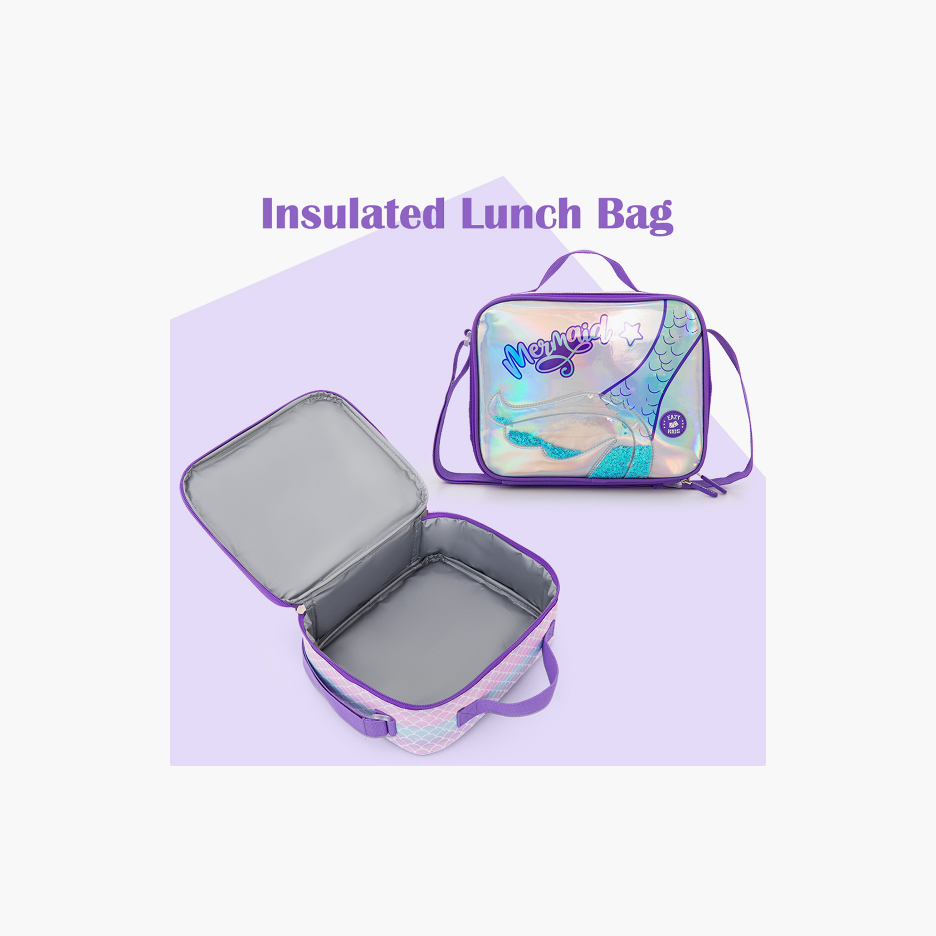 Eazy Kids 3-Piece Trolley Compatible School Bag Set with Laptop Compartment - Purple - 16-Inch-school-bagsandbackpacks-backpacks-image-3