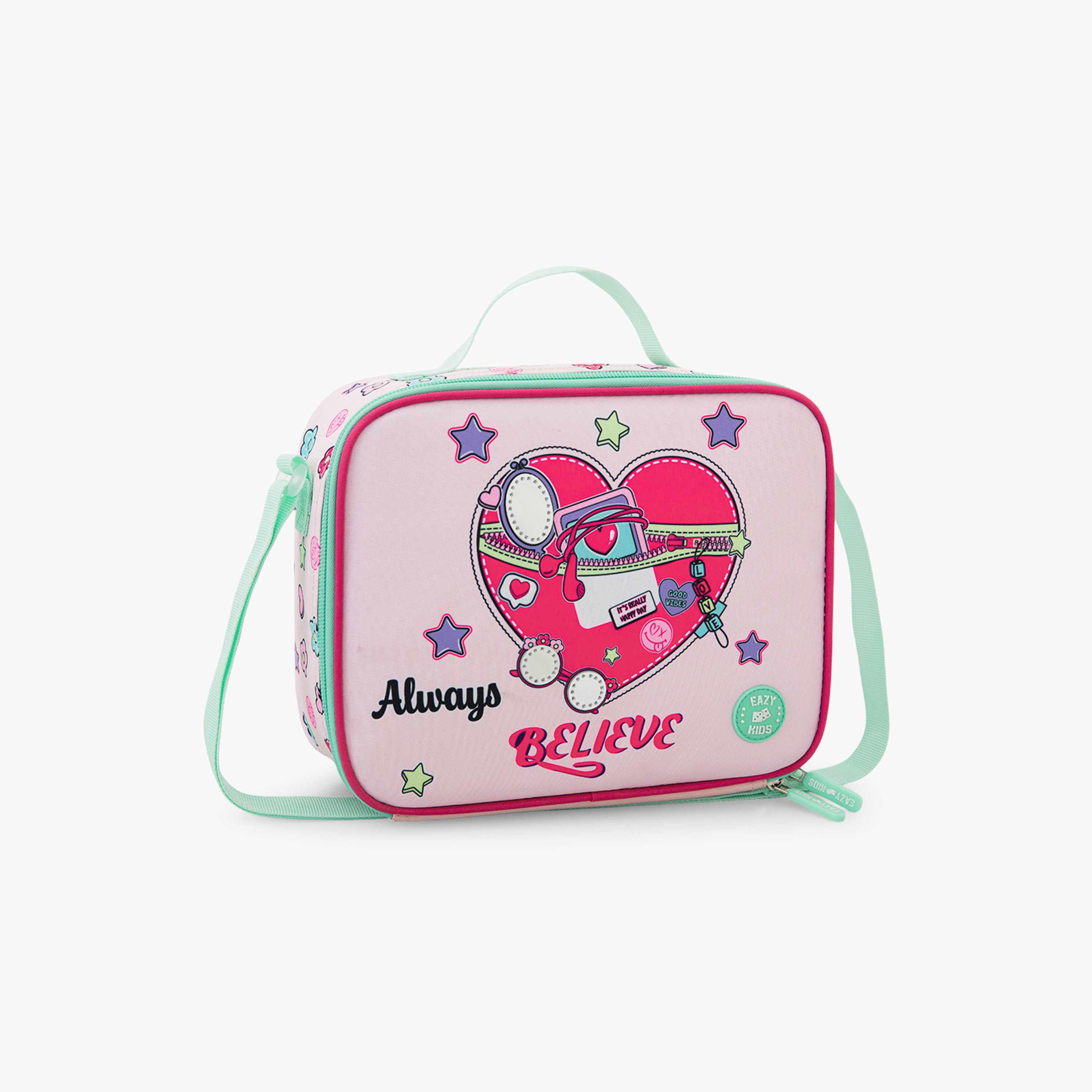 Eazy Kids 3-Piece School Bag Set with Laptop Compartment - Always Believe - Pink - 17 Inch-school-bagsandbackpacks-backpacks-image-2