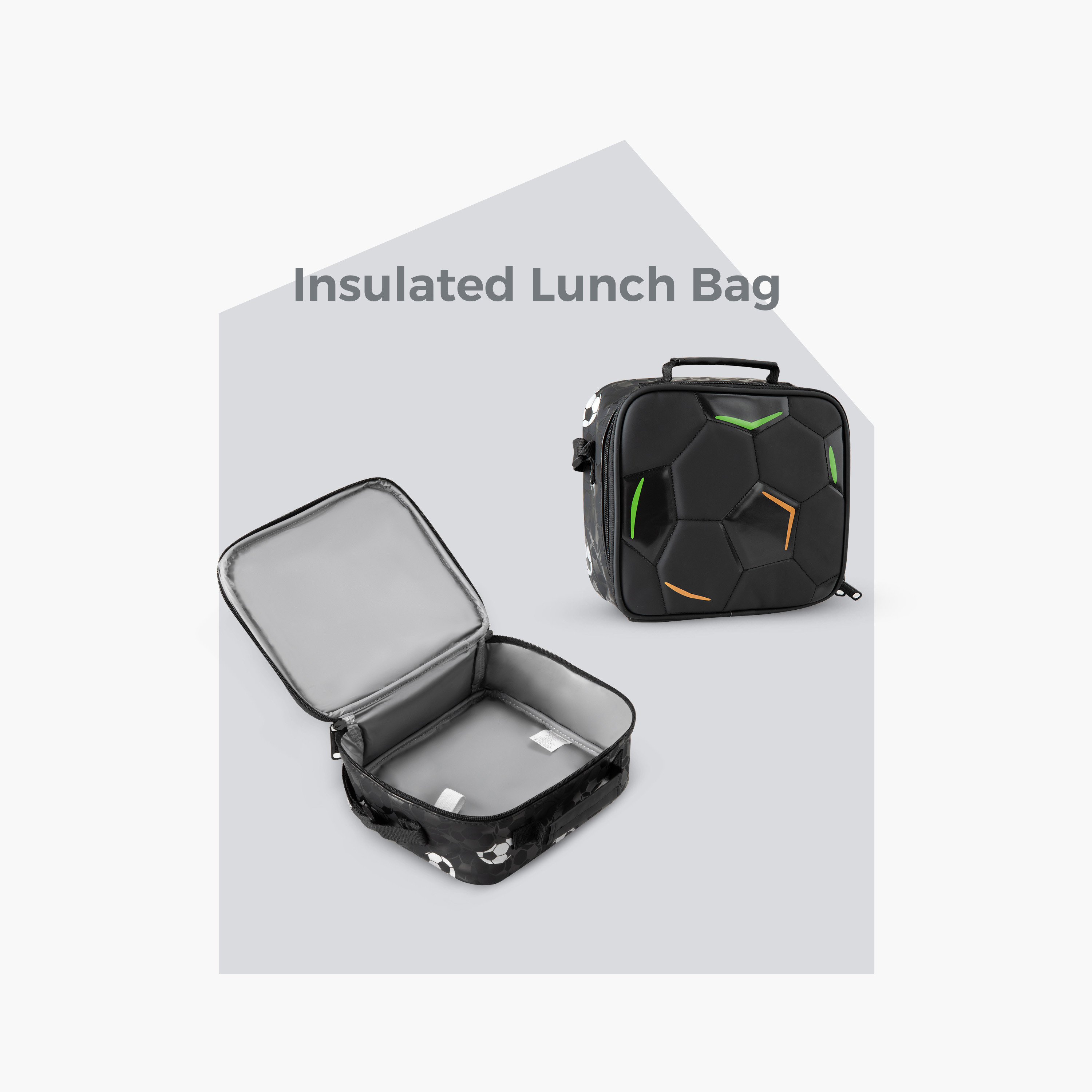 حقيبة ظهر بنمط لاعب كرة قدم مع كرة قدم مجانية بلون أسود من إيزي كيدز-school-bagsandbackpacks-backpacks-image-11