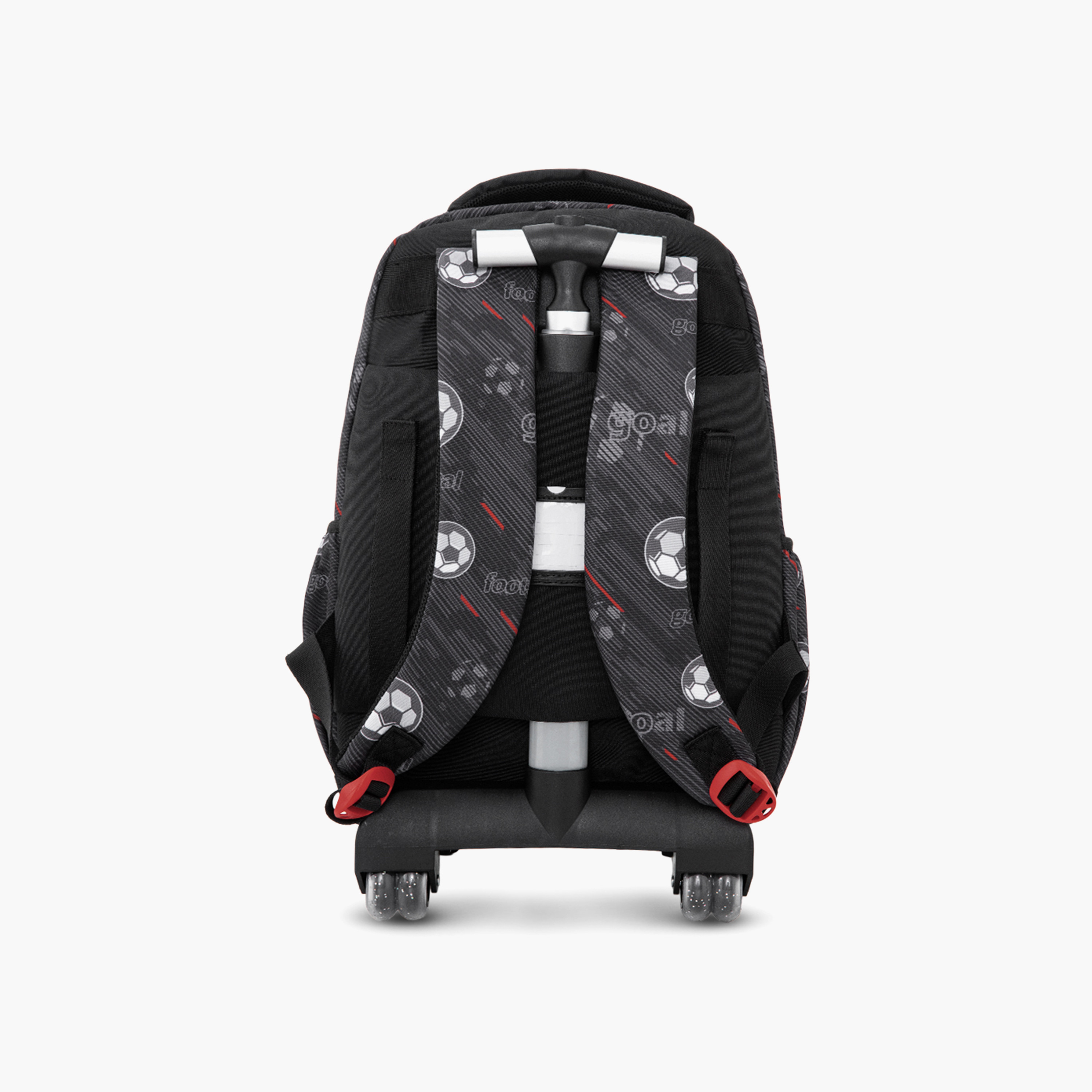 Eazy Kids 3-Piece Trolley School Bag with Lunch Bag & Pencil Case - Football - Black - 17 Inch-school-bagsandbackpacks-backpacks-image-14