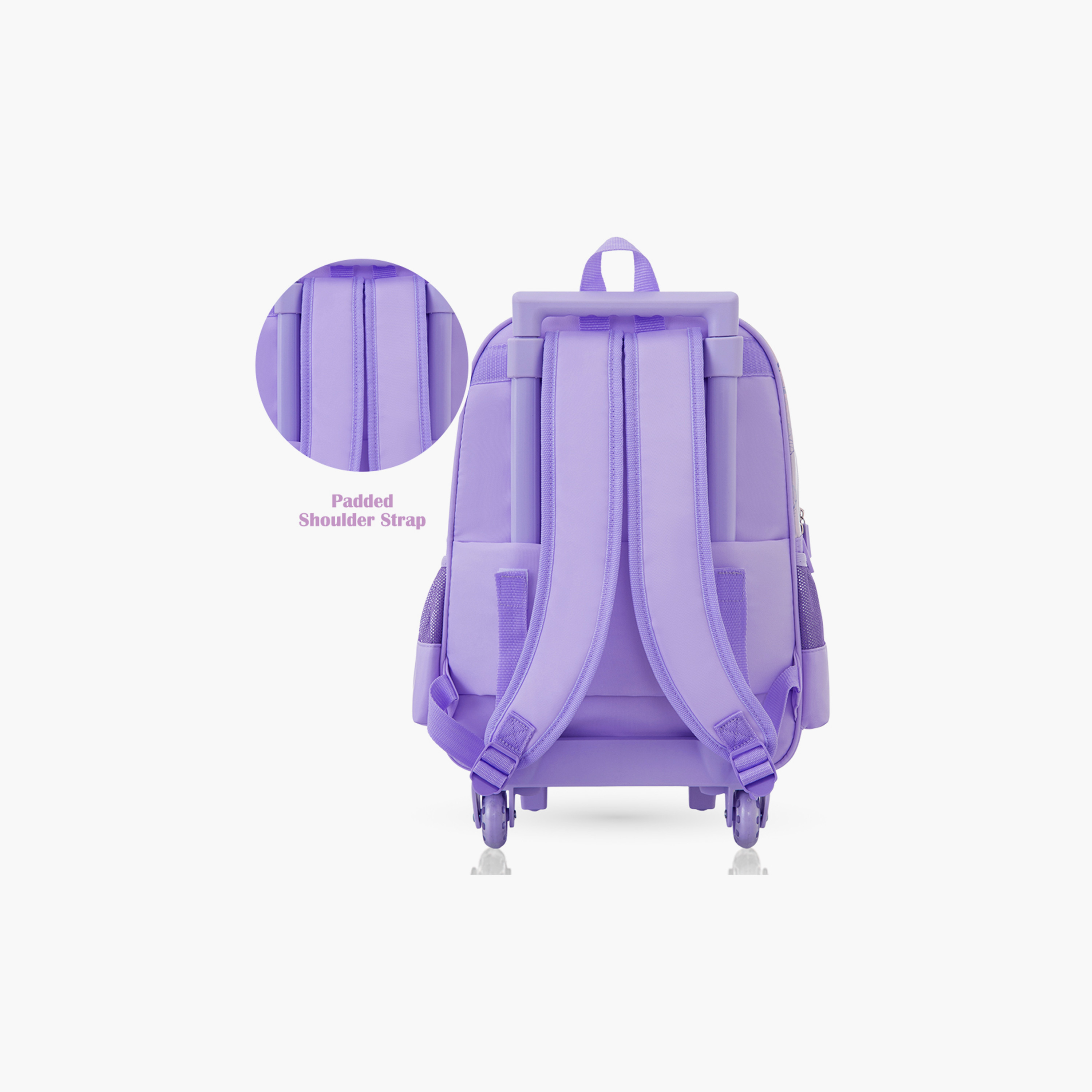 Eazy Kids 3-Piece Trolley School Bag Set with Laptop Compartment - Girl Power Purple - 16-Inch-school-bagsandbackpacks-backpacks-image-11