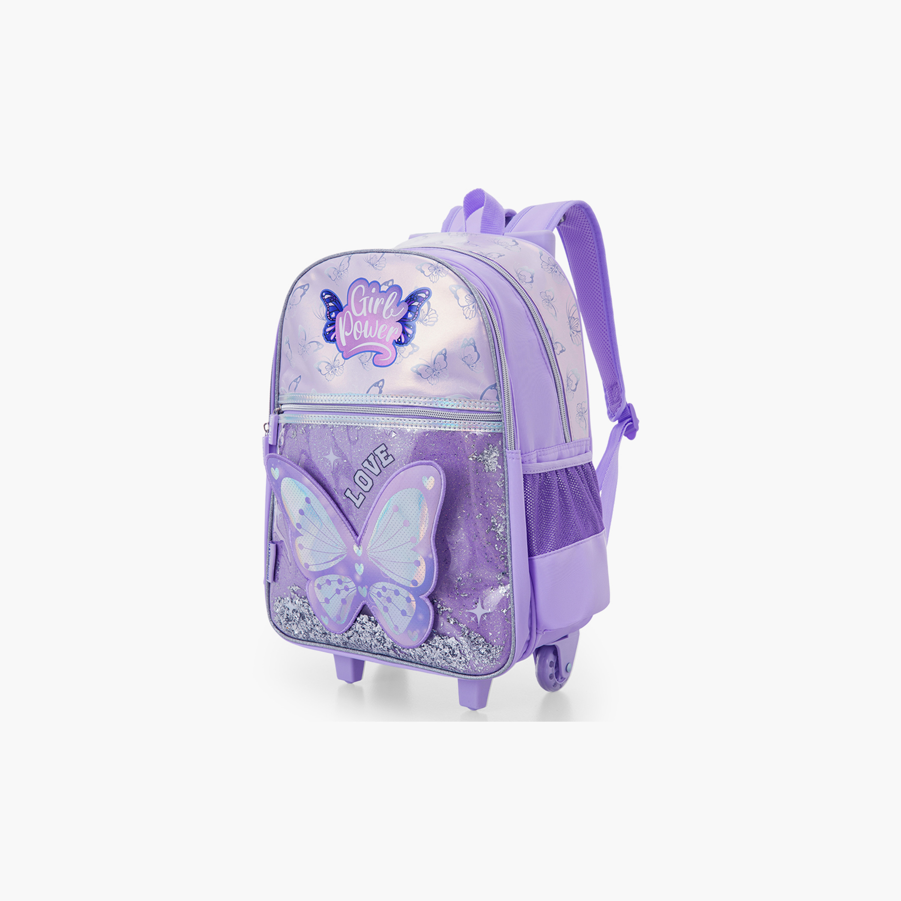 Eazy Kids 3-Piece Trolley School Bag Set with Laptop Compartment - Girl Power Purple - 16-Inch-school-bagsandbackpacks-backpacks-image-12