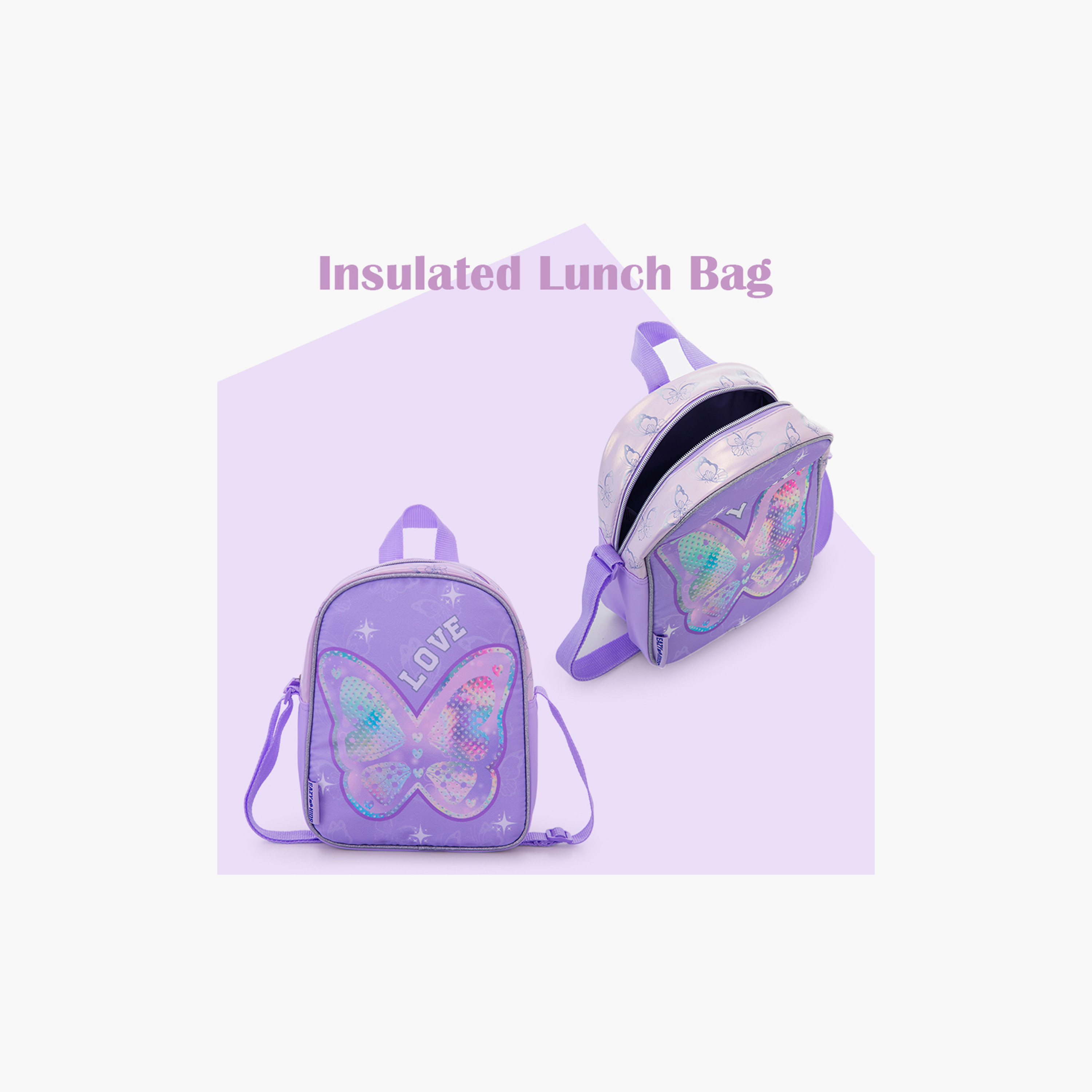 Eazy Kids 3-Piece Trolley School Bag Set with Laptop Compartment - Girl Power Purple - 16-Inch-school-bagsandbackpacks-backpacks-image-14