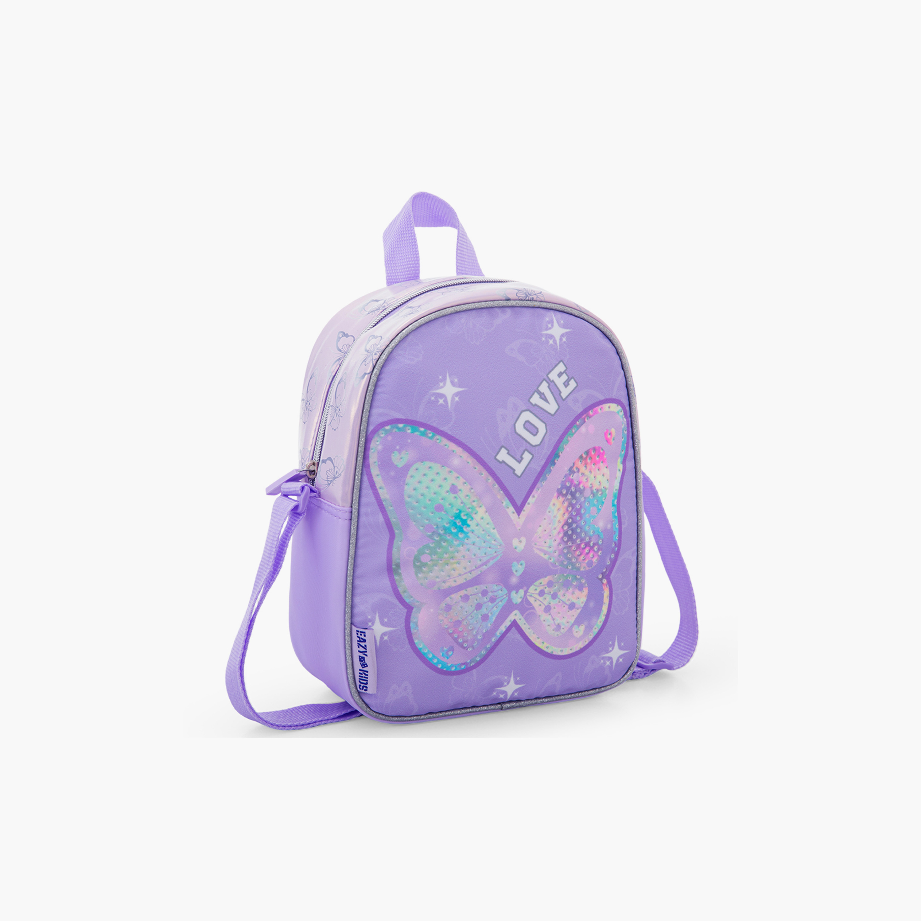 Eazy Kids 3-Piece Trolley School Bag Set with Laptop Compartment - Girl Power Purple - 16-Inch-school-bagsandbackpacks-backpacks-image-4