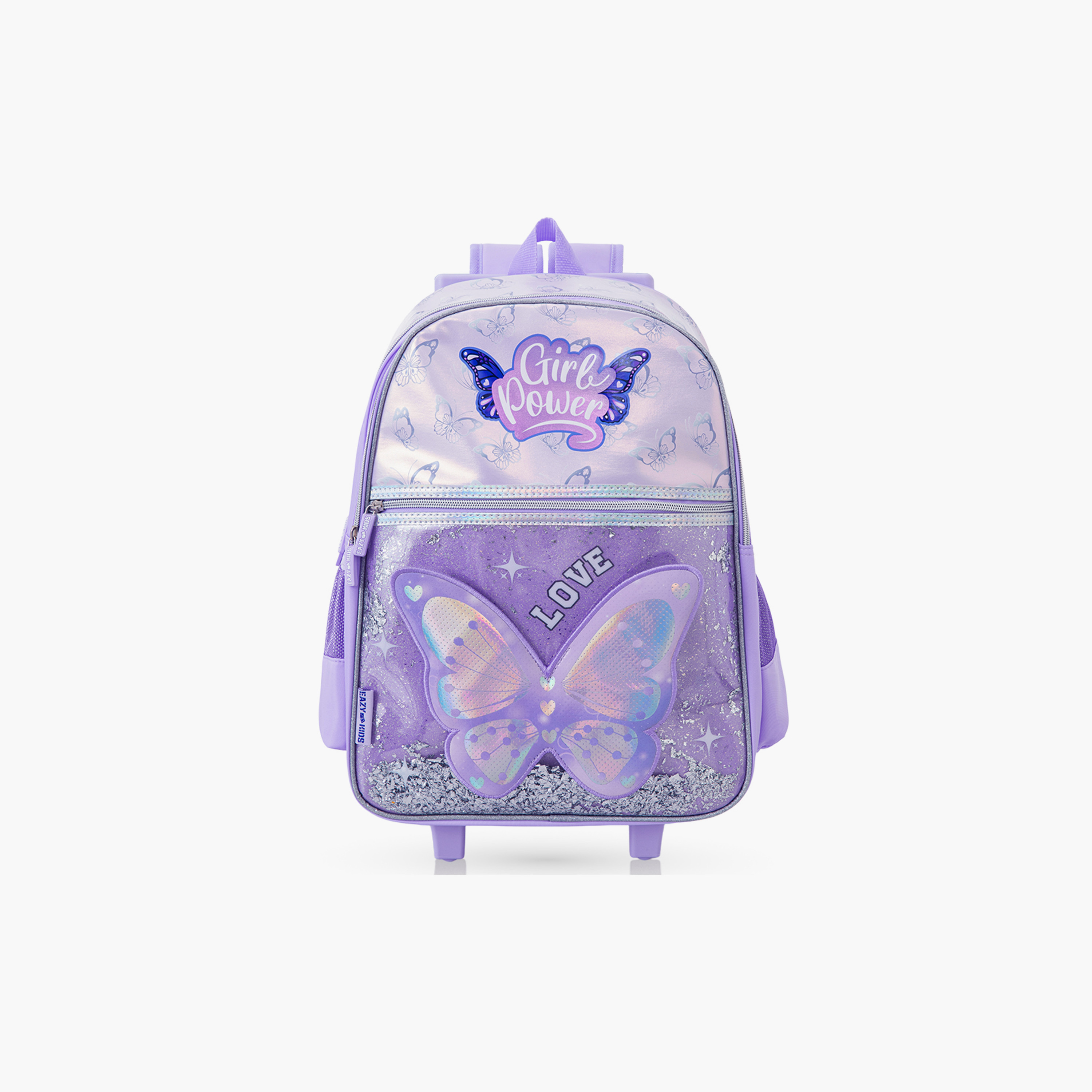 Eazy Kids 3-Piece Trolley School Bag Set with Laptop Compartment - Girl Power Purple - 16-Inch-school-bagsandbackpacks-backpacks-image-9