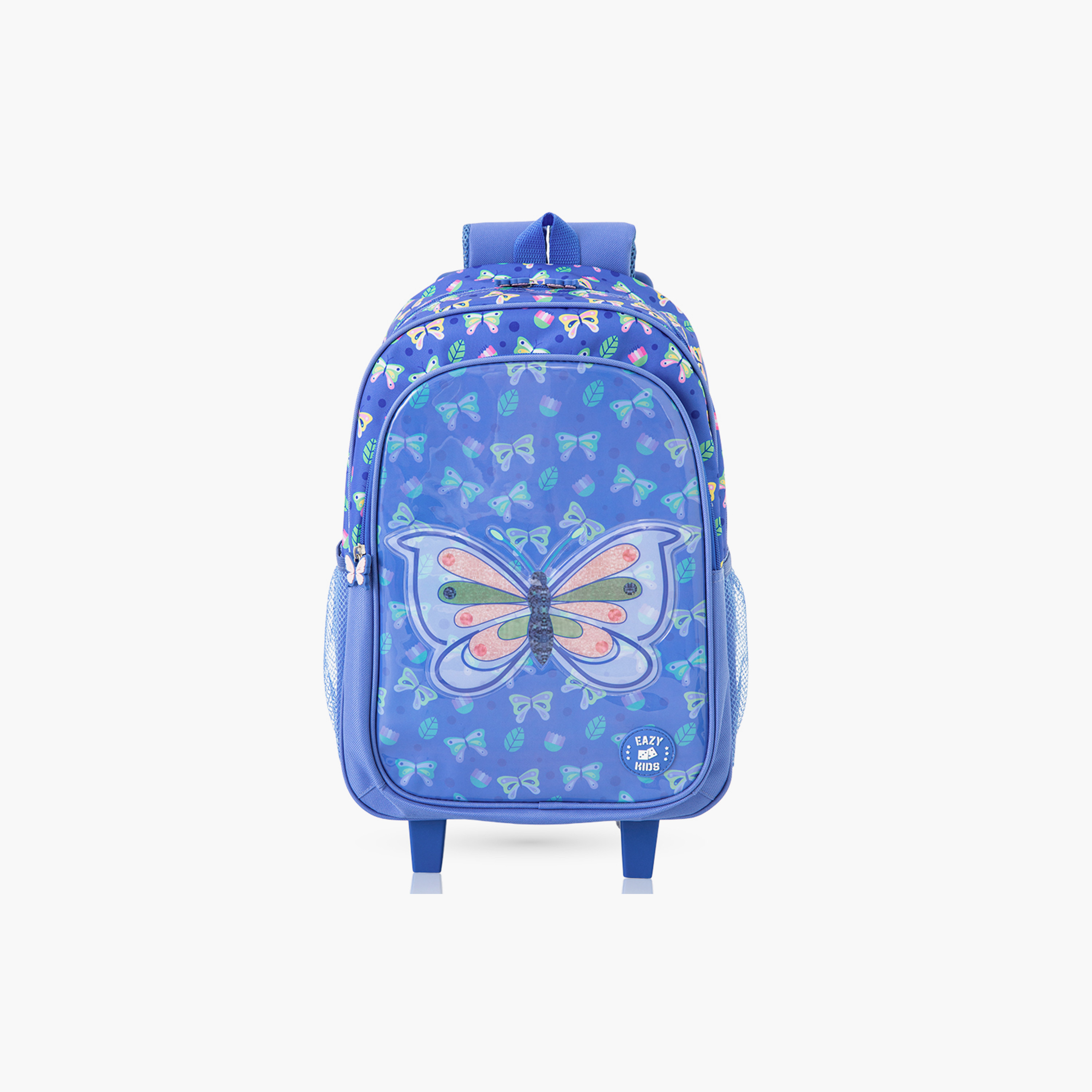 Eazy Kids 5-Piece Trolley School Bag Set with Wheels - Butterfly Blue - 17 Inch-school-bagsandbackpacks-backpacks-image-13
