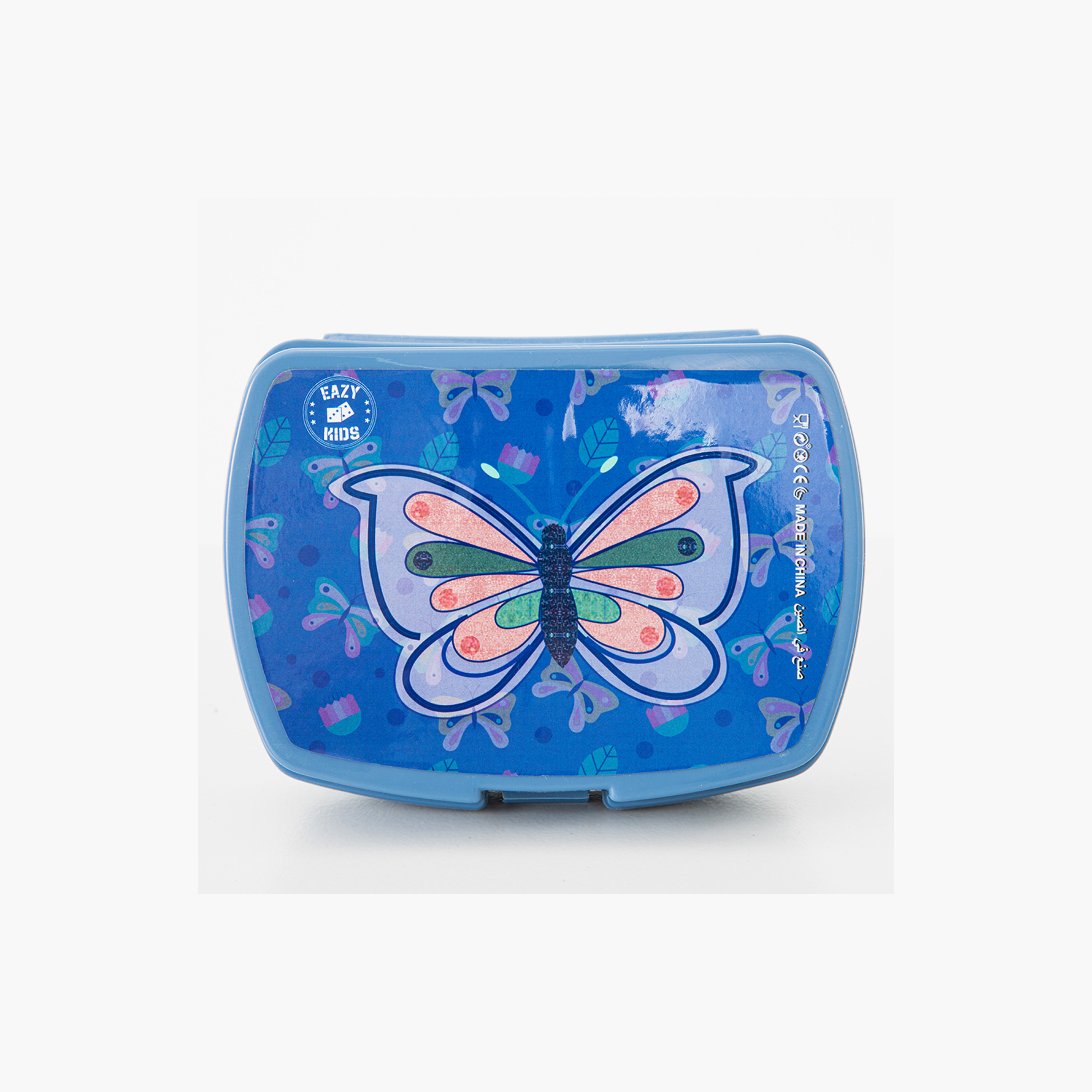 Eazy Kids 5-Piece Trolley School Bag Set with Wheels - Butterfly Blue - 17 Inch-school-bagsandbackpacks-backpacks-image-2