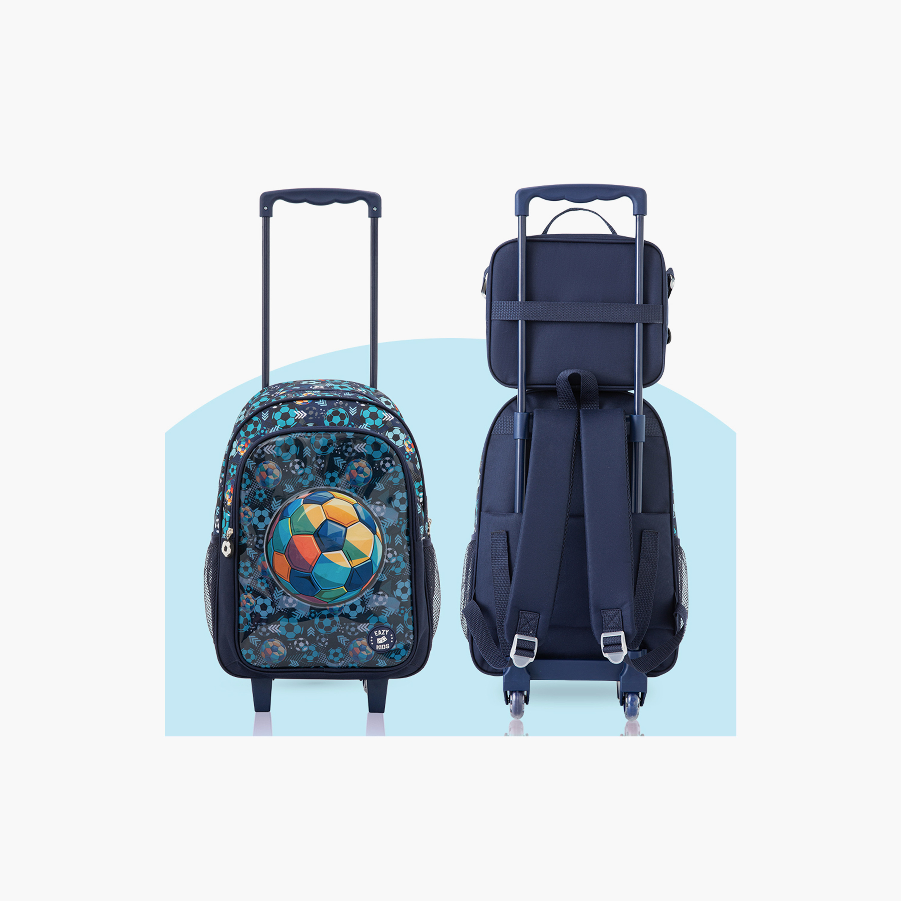 Eazy Kids 5-Piece Trolley School Bag Set with Wheels - Soccer Blue - 17 Inch-school-bagsandbackpacks-backpacks-image-10