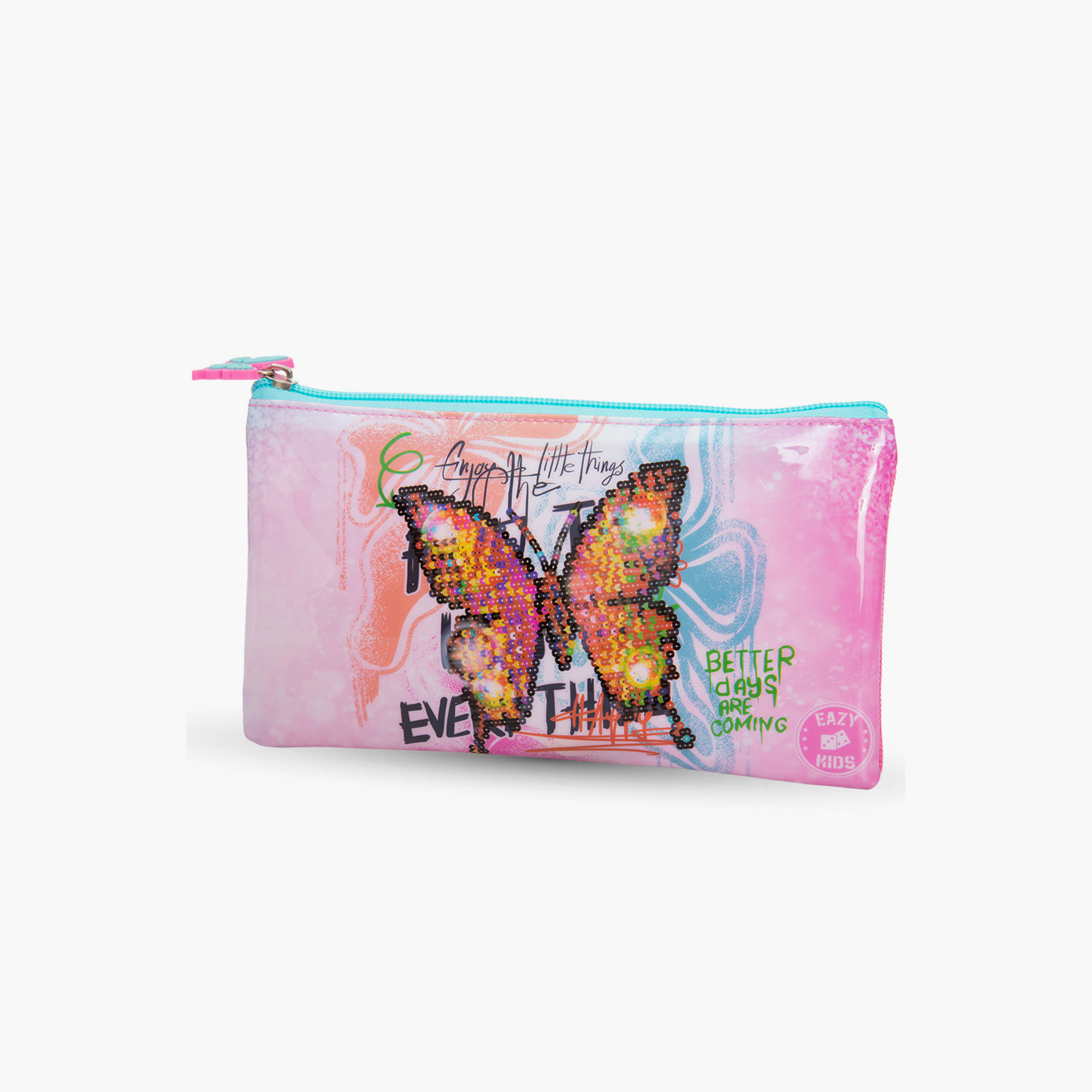 Eazy Kids 5-Piece School Combo Trolley Bag Set - Butterfly Mint - 17 Inch-school-bagsandbackpacks-backpacks-image-7