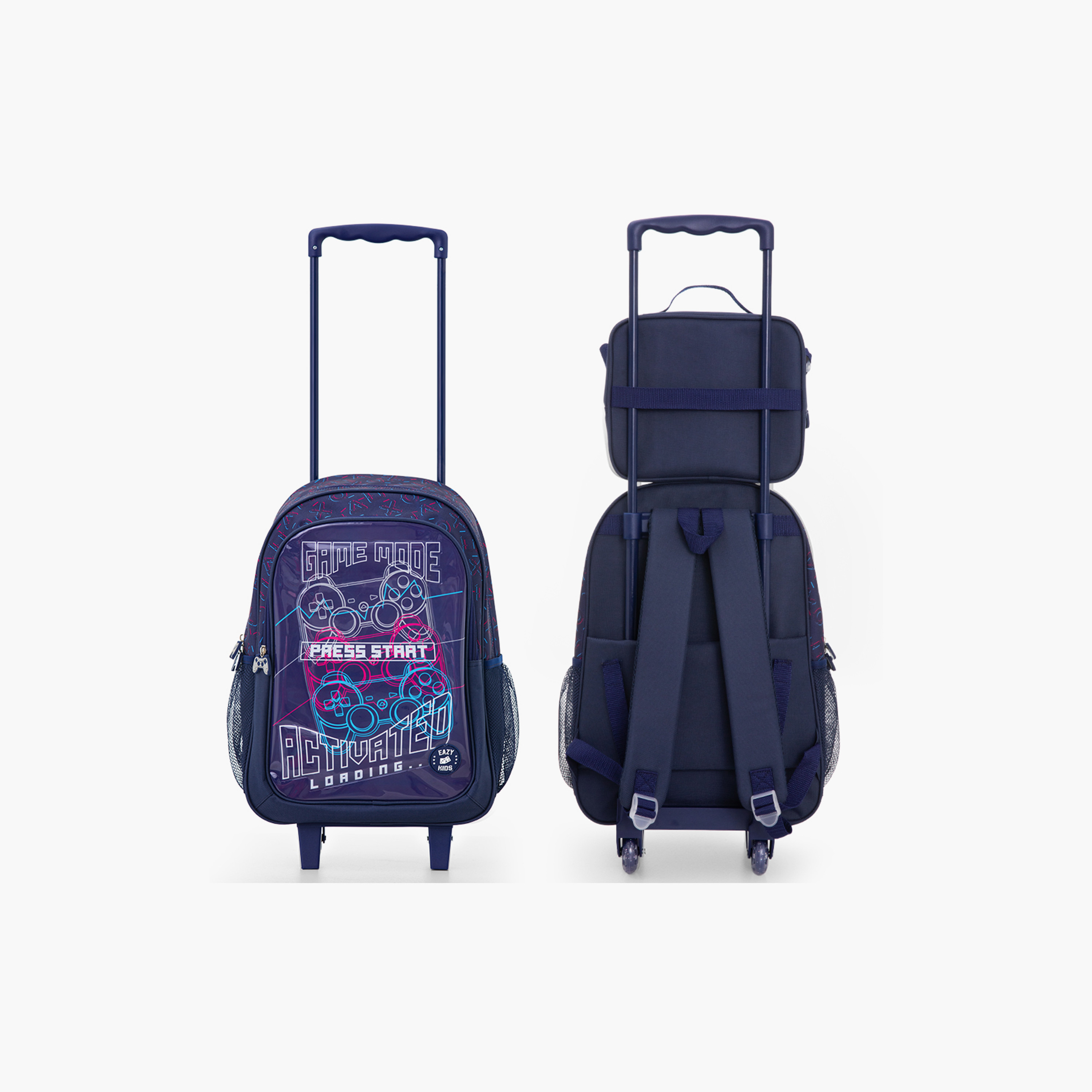 Eazy Kids 5-Piece School Combo Trolley Bag Set - Game Mode Black - 17 Inch-school-bagsandbackpacks-backpacks-image-17
