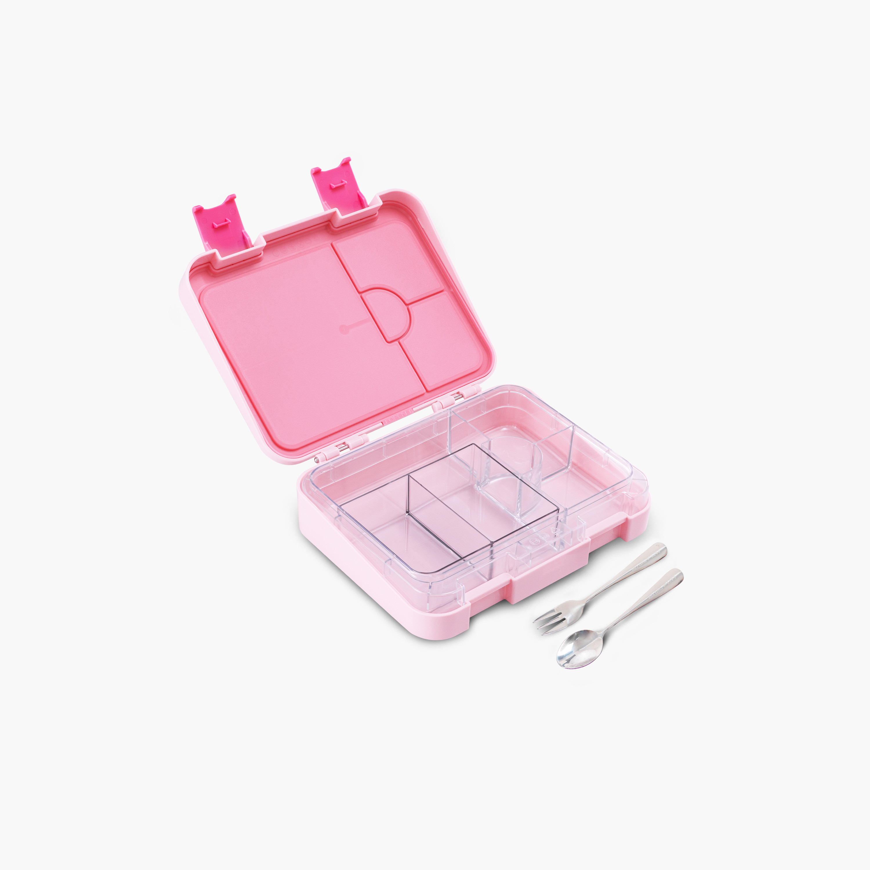 Eazy Kids 2-In-1 Convertible Bento Lunch Box with Steel Spoon & Fork Set - Life Pink-school-lunchessentials-lunchboxes-image-15