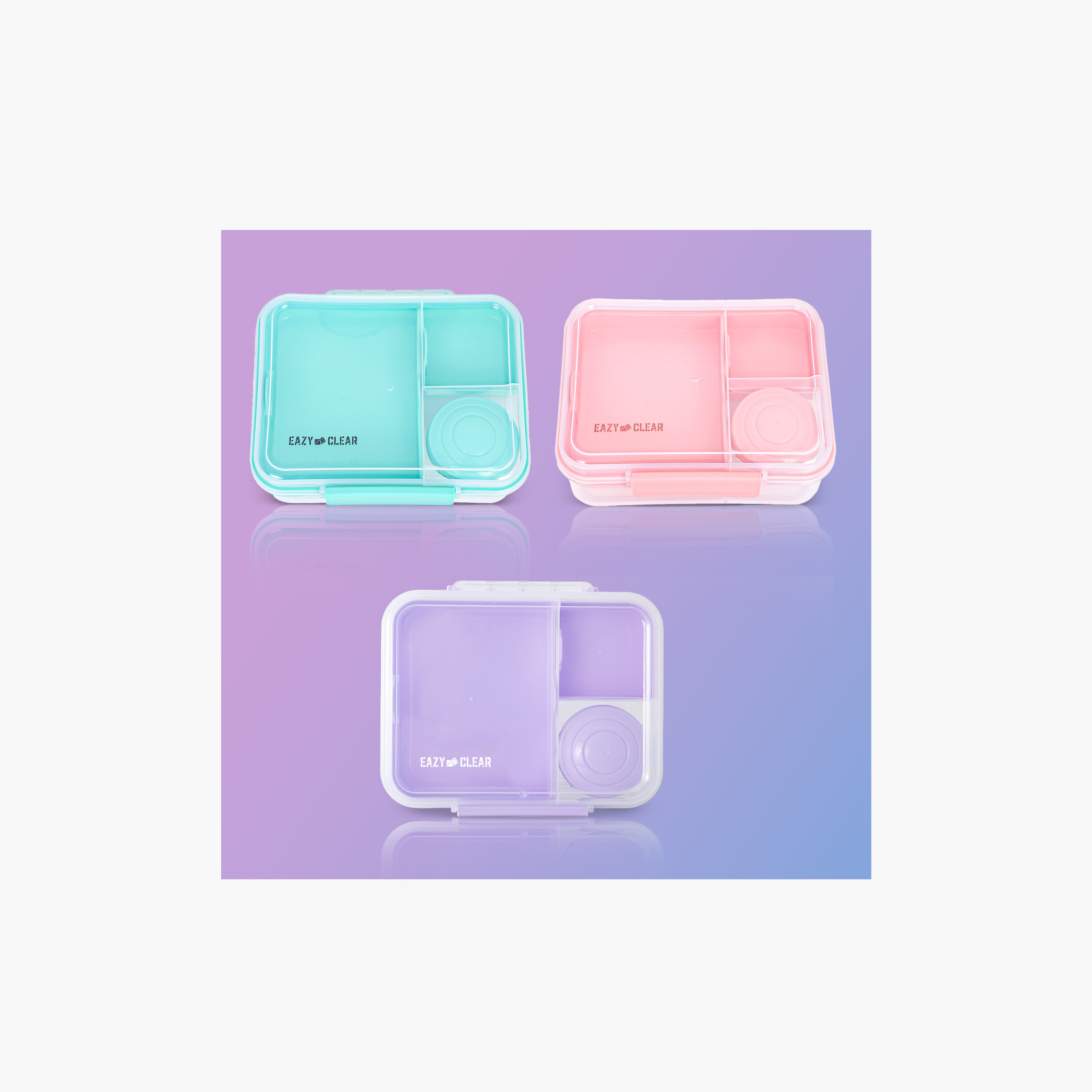 Eazy Kids 5 Compartment Convertible Bento Lunch Box with Gravy Bowl-school-lunchessentials-lunchboxes-image-2