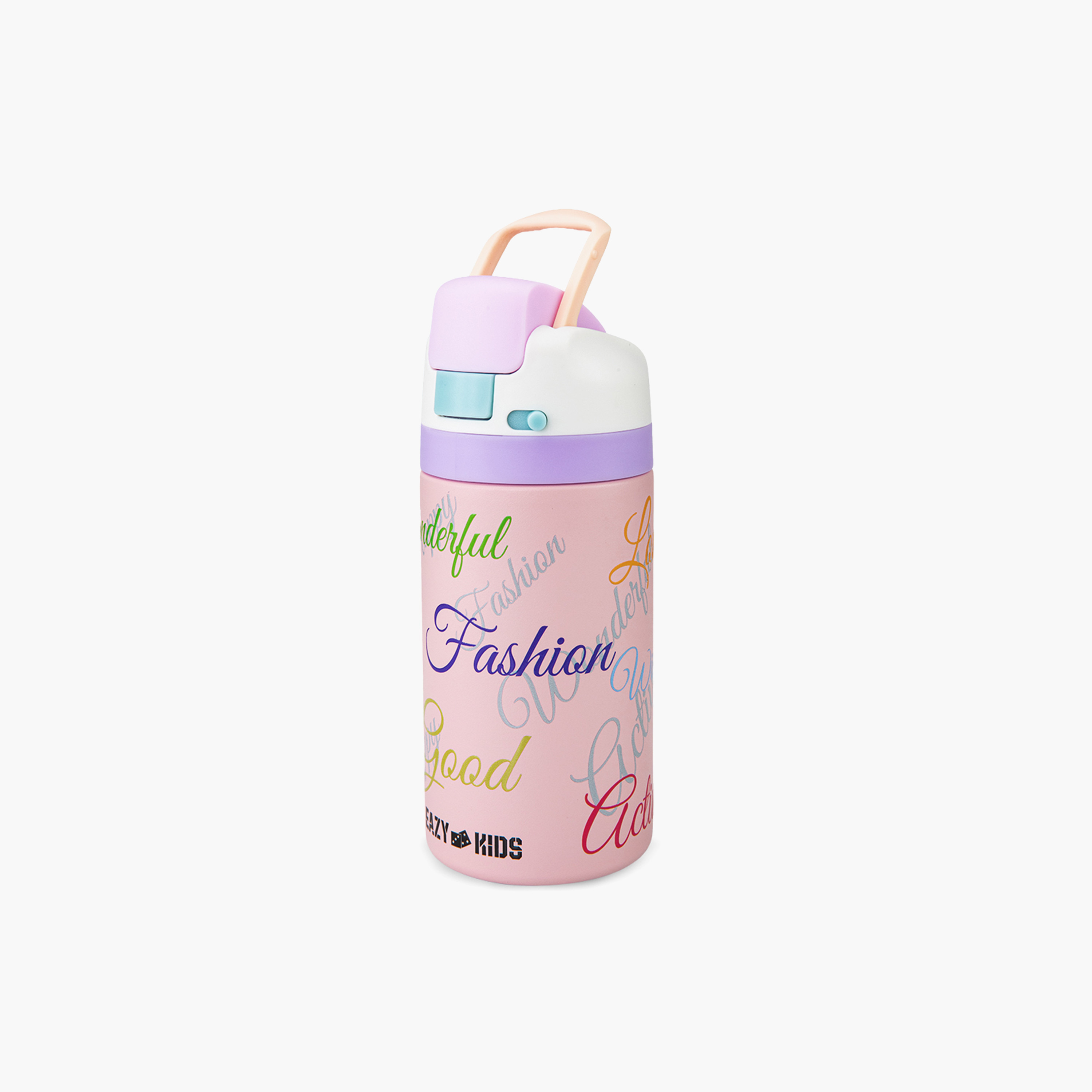 عبوة ماء ستانلس ستيل بلينغ (لامعة) مع ماصة وفوهة ومقبض | 445 مل من إيزي كيدز-school-waterbottles-image-21