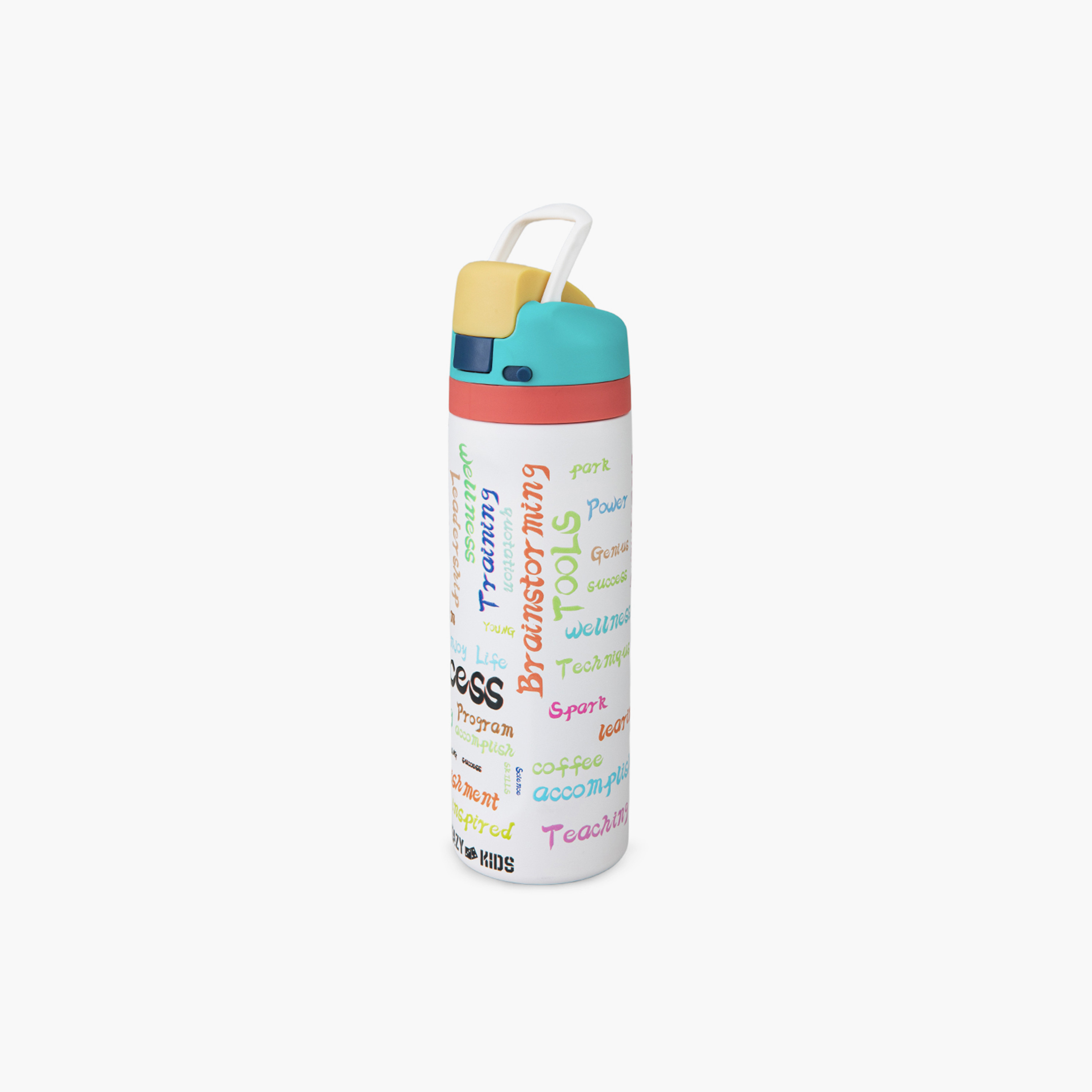 عبوة ماء ستانلس ستيل مع ماصة وفوهة ومقبض "سكسيس" | 710 مل من إيزي كيدز-school-waterbottles-image-14