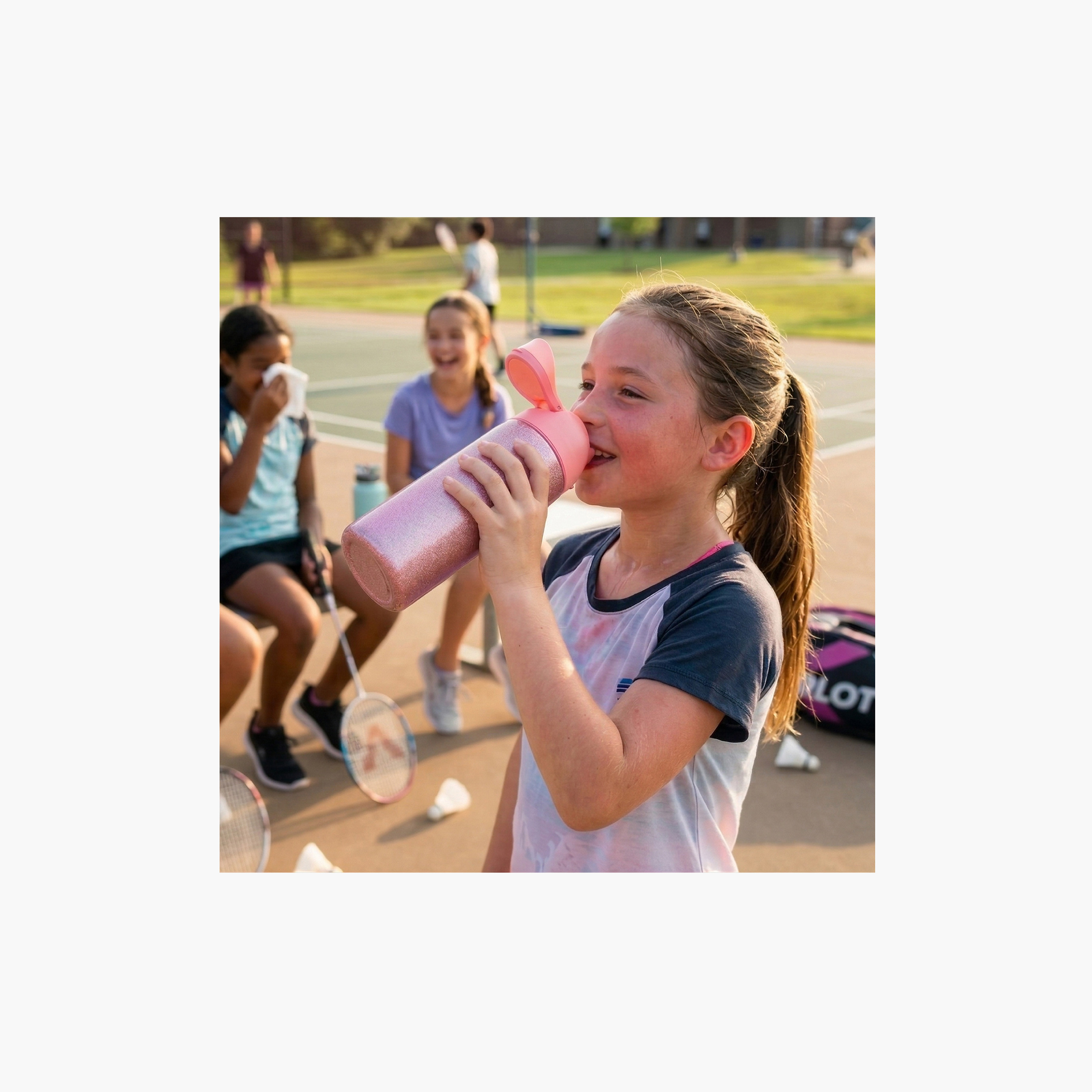 Eazy Kids Double Wall Insulated Glitter Stainless Steel Bottle - 720 ml-school-waterbottles-image-9