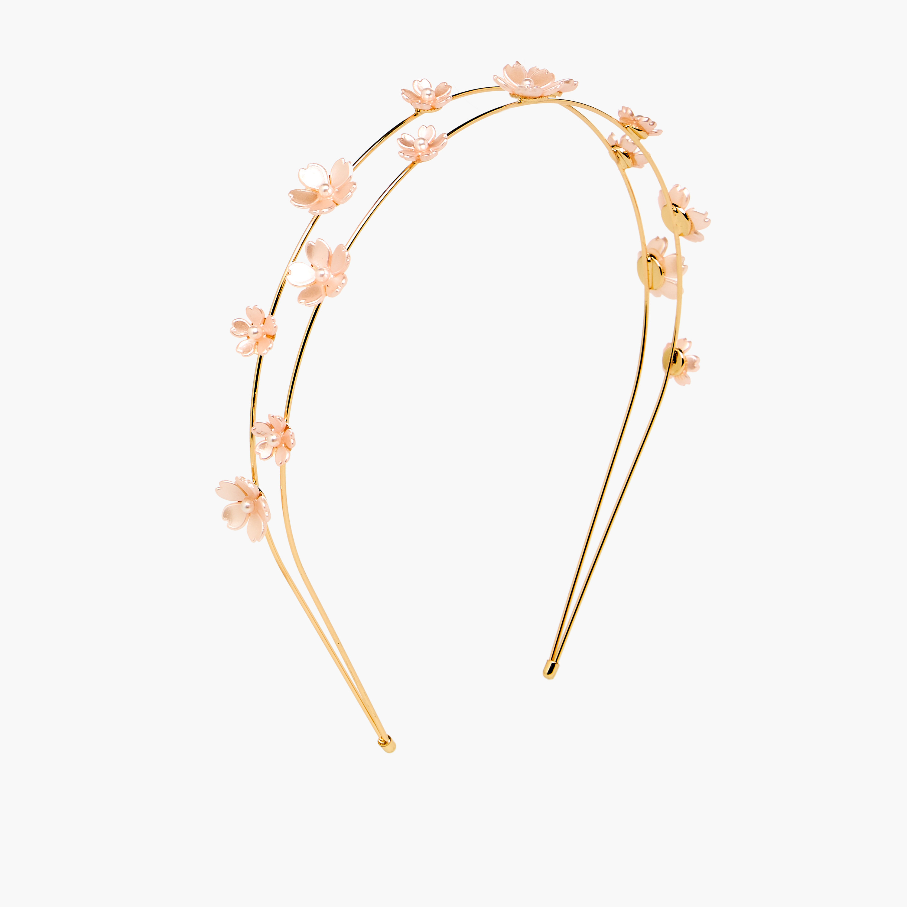 Floral Embellished Double Hairband-women-hairaccessories-bands-image-1