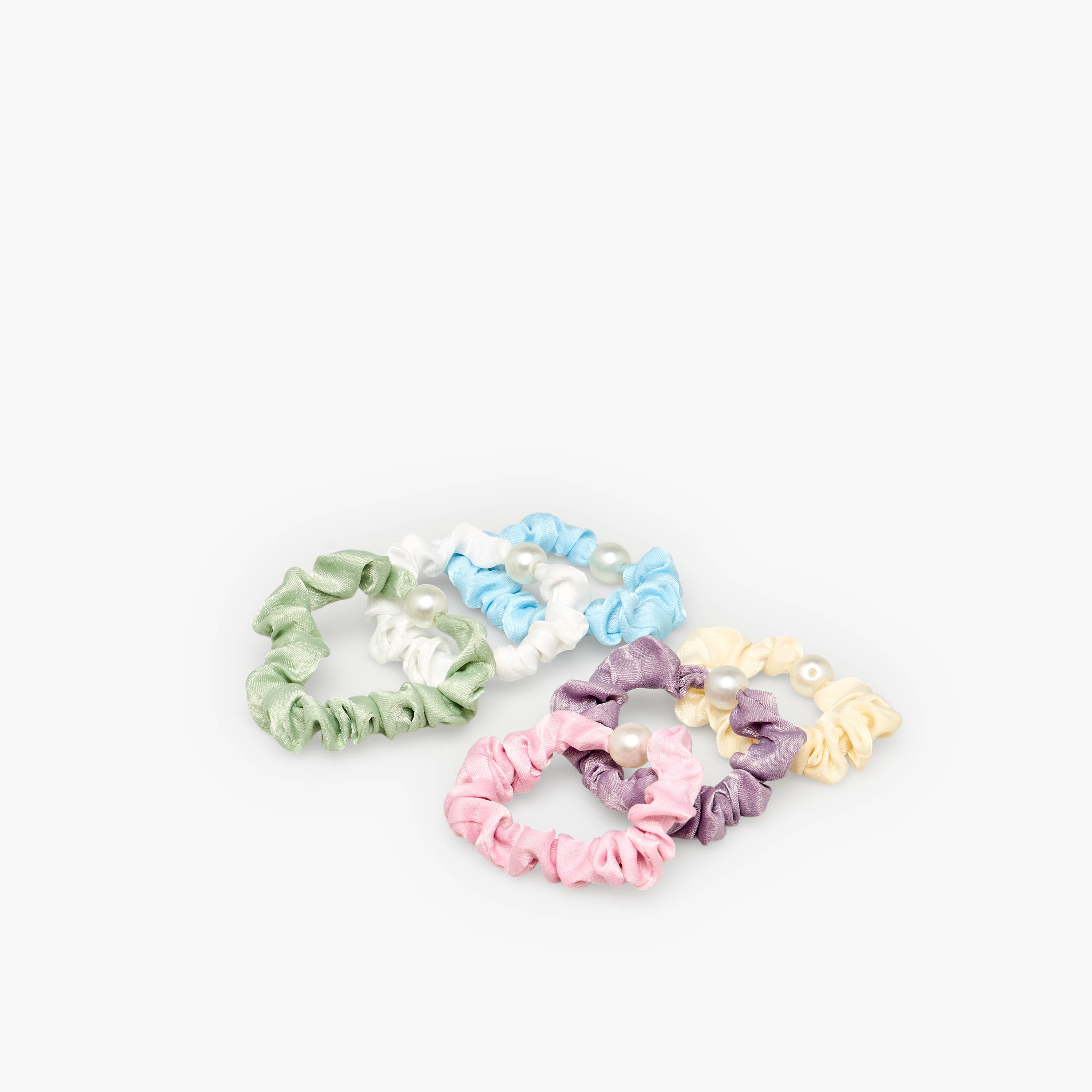 طقم سكرانشي للشعر - 6 قطع-women-hairaccessories-scrunchies-image-3