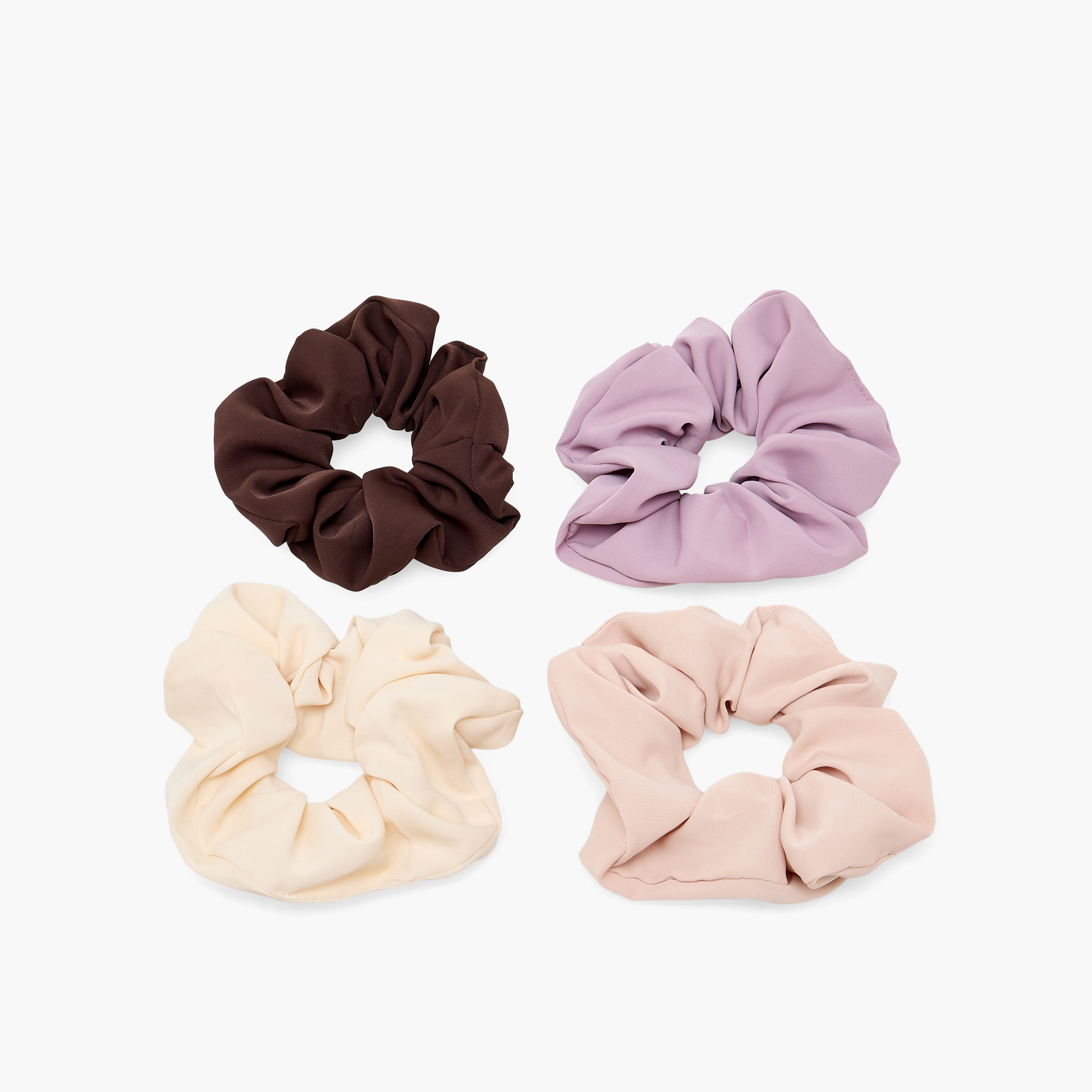 Pack of 4 Hair Scrunchie-women-hairaccessories-scrunchies-image-3