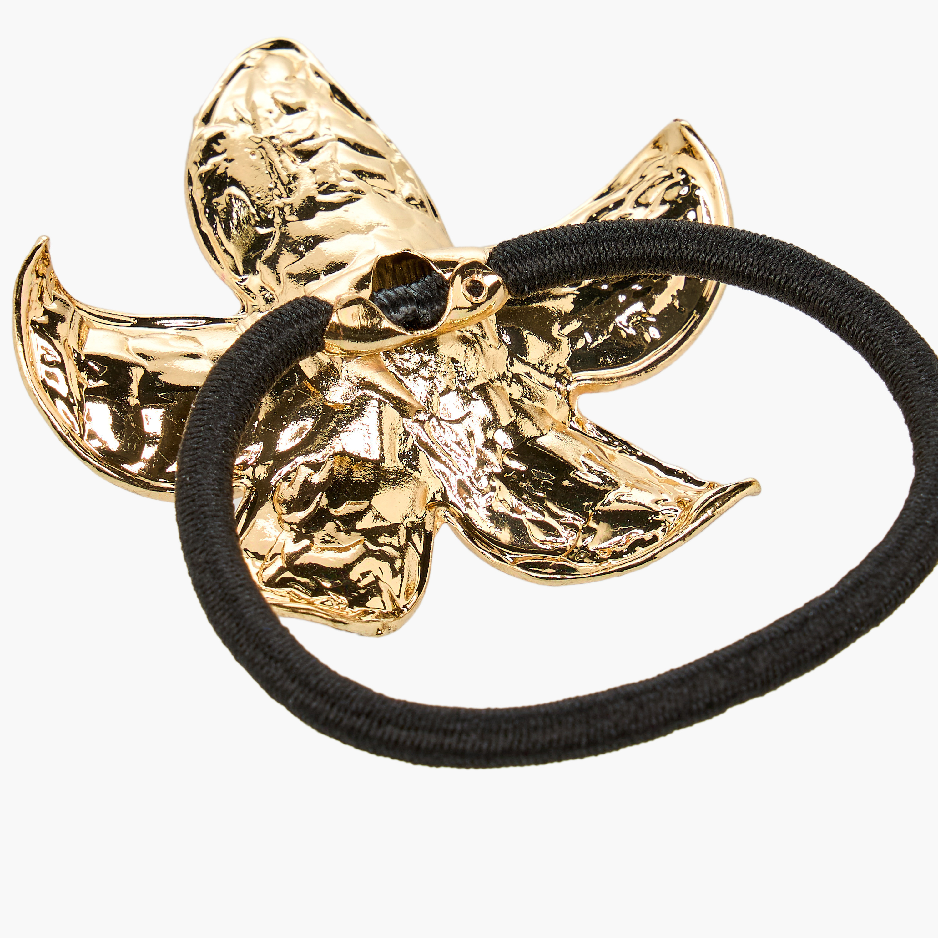 Floral Enamel Ponytail Hair Tie-women-hairaccessories-scrunchies-image-4