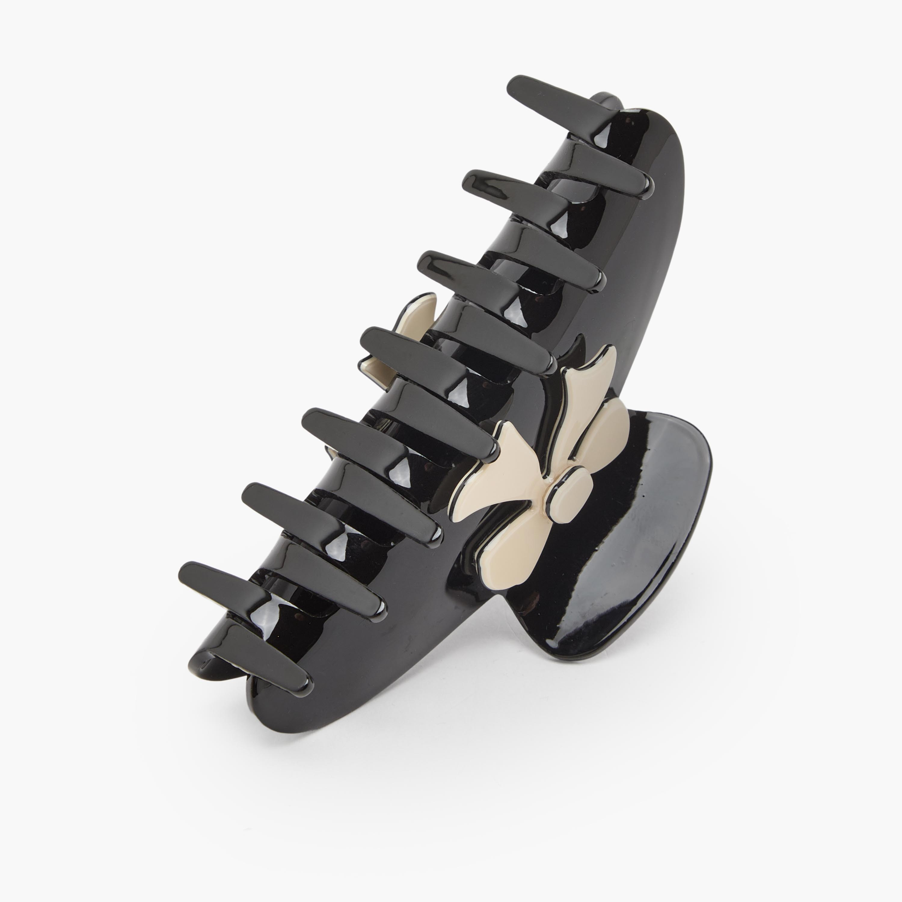 Bow Detail Hair Clamp with Glossy Finish-women-hairaccessories-clamps-image-3