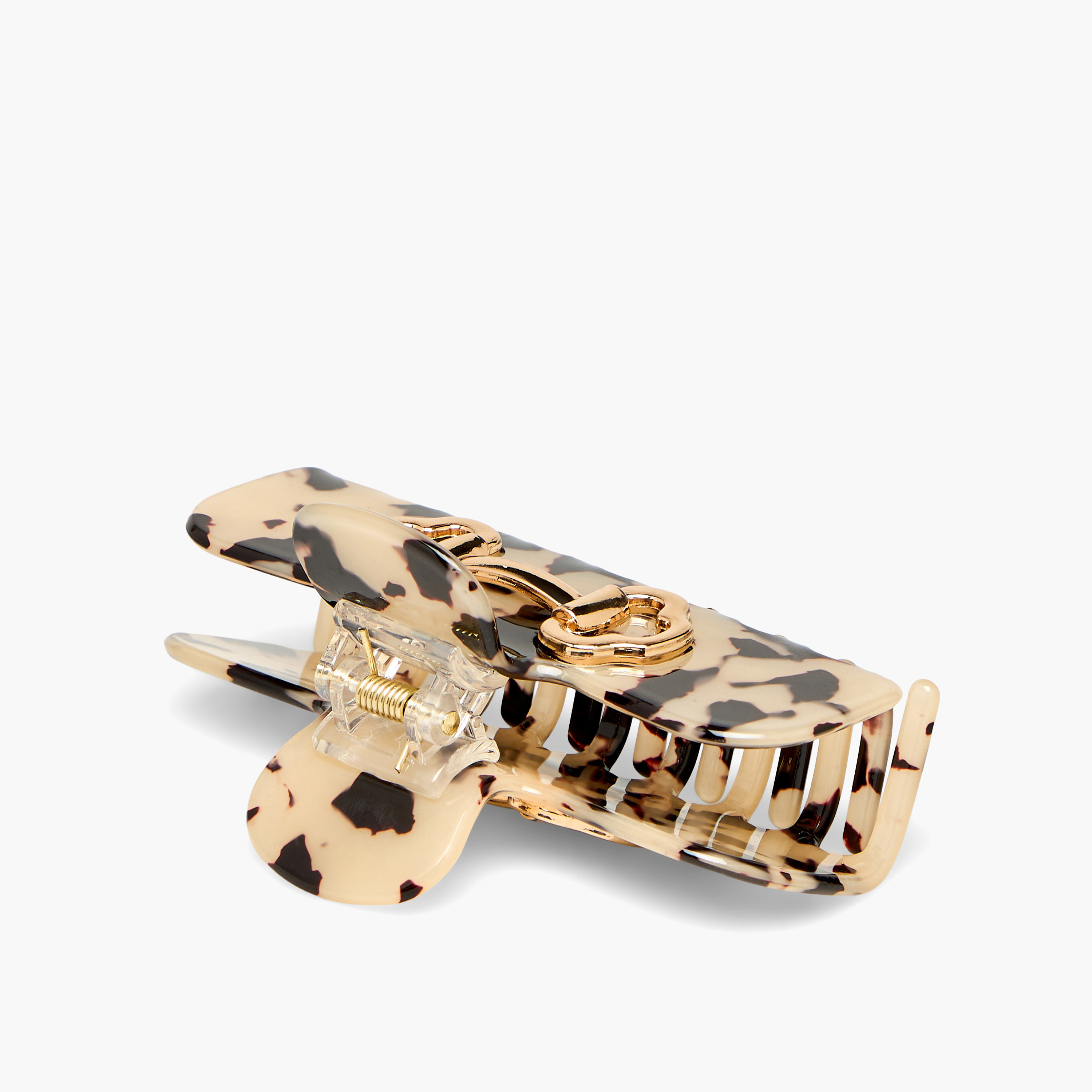 Rectangle Hair Clamp with Metal Accent-women-hairaccessories-clamps-image-2
