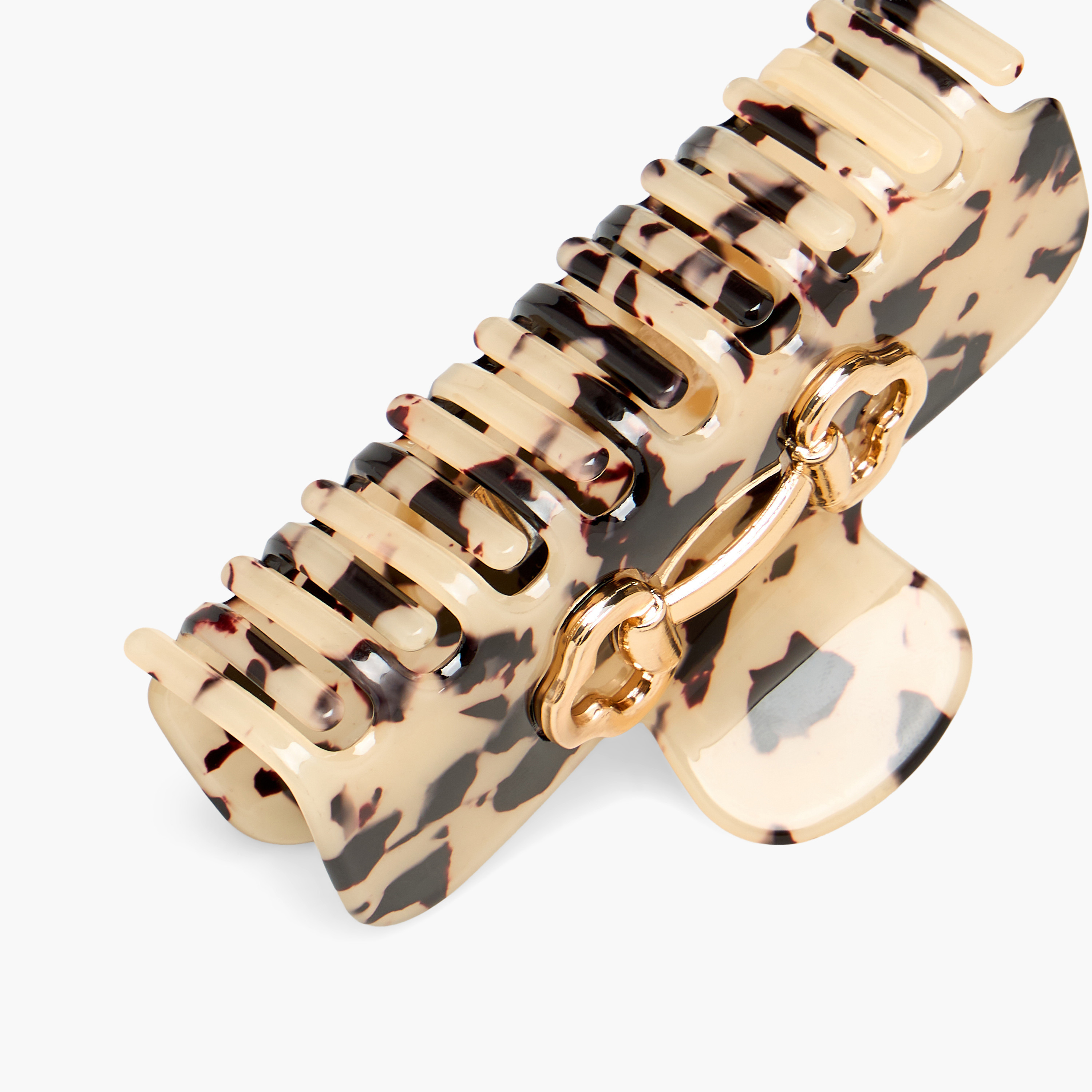 Rectangle Hair Clamp with Metal Accent-women-hairaccessories-clamps-image-3