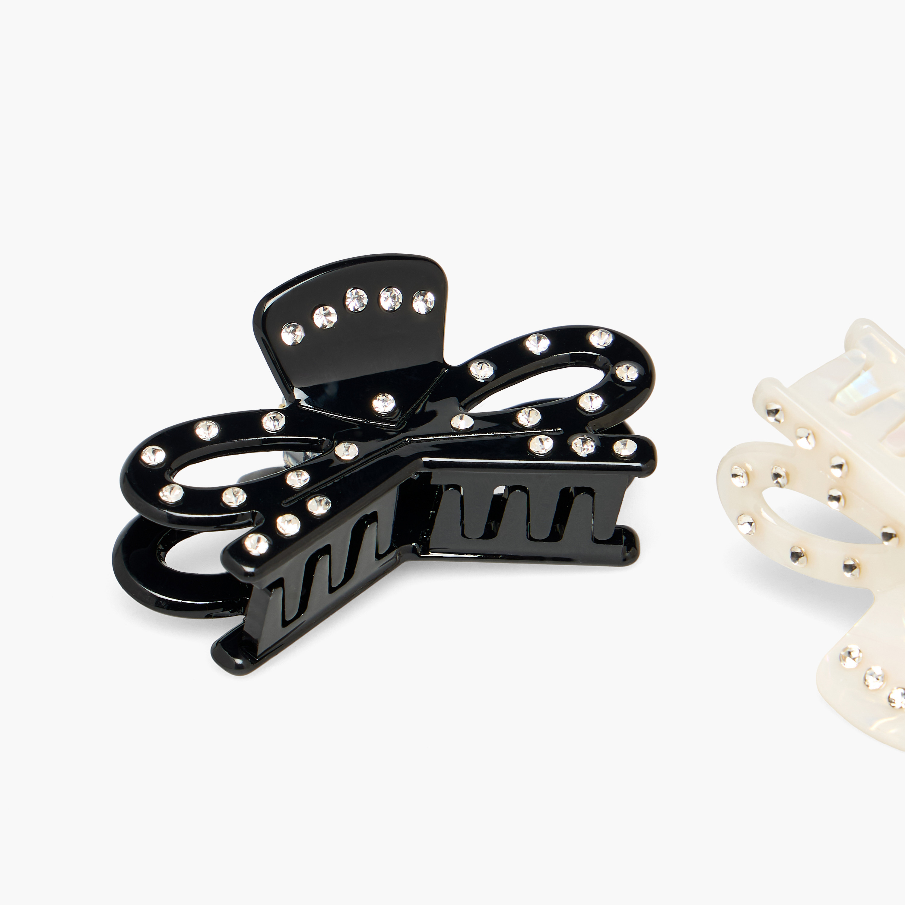 Pack of 2 Bow Hair Clamp with Embellishment-women-hairaccessories-clamps-image-5