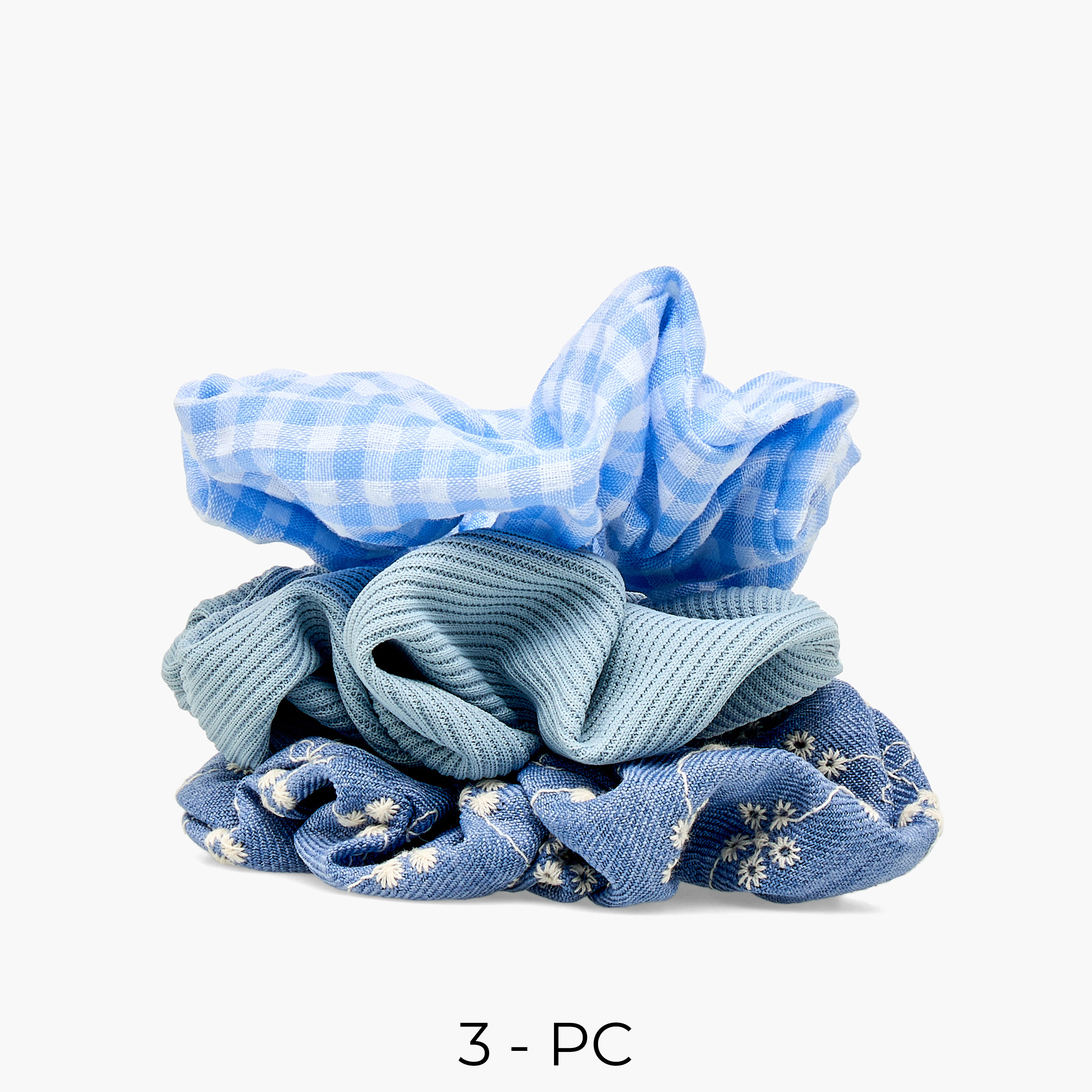 Pack of 3 - Printed Hair Scrunchie-women-hairaccessories-scrunchies-image-1