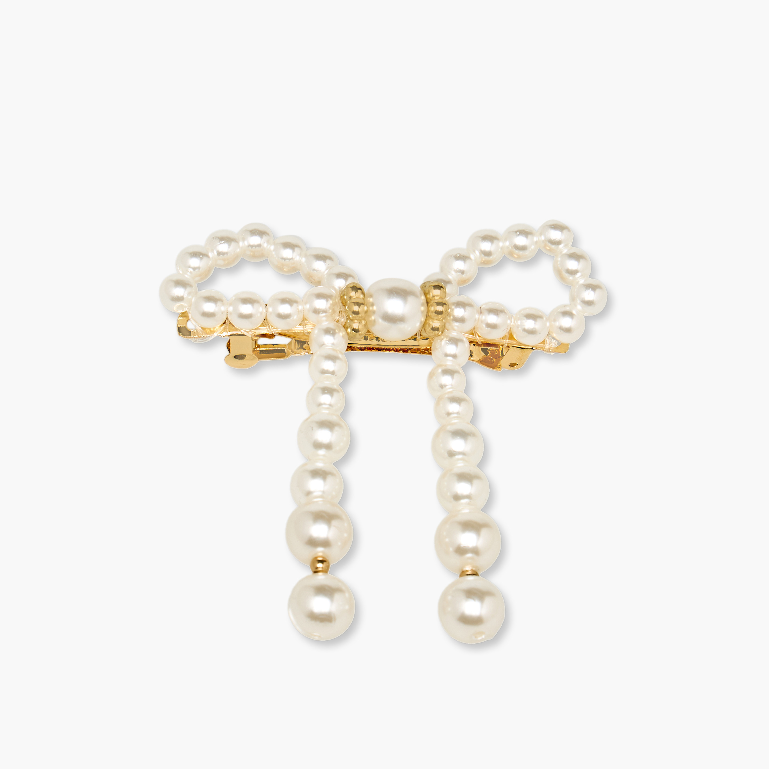 Bow Barrette Hair Clip with Embellishment-women-hairaccessories-clips-image-1