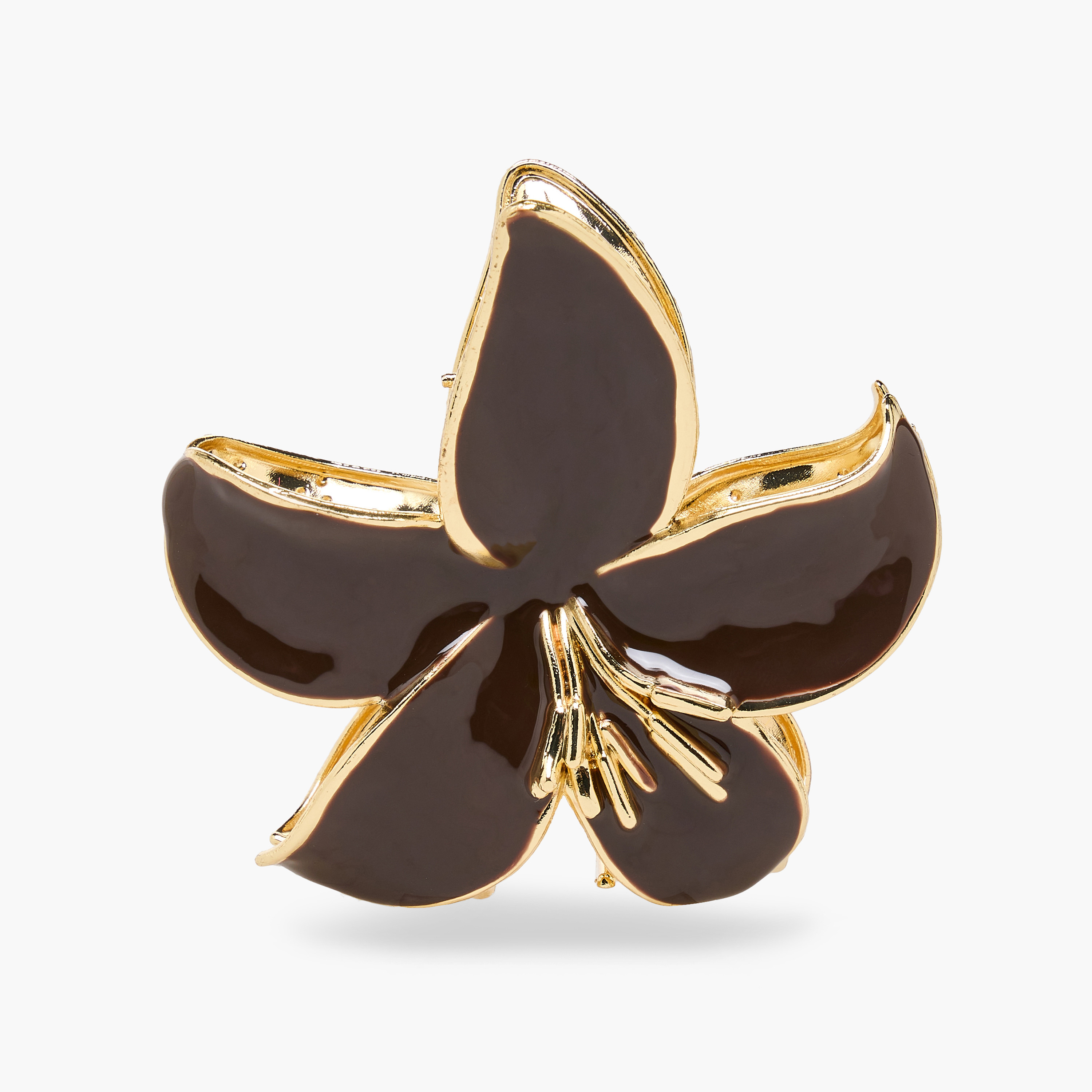 Floral Hair Clamps with Glossy Finish-women-hairaccessories-clamps-image-1