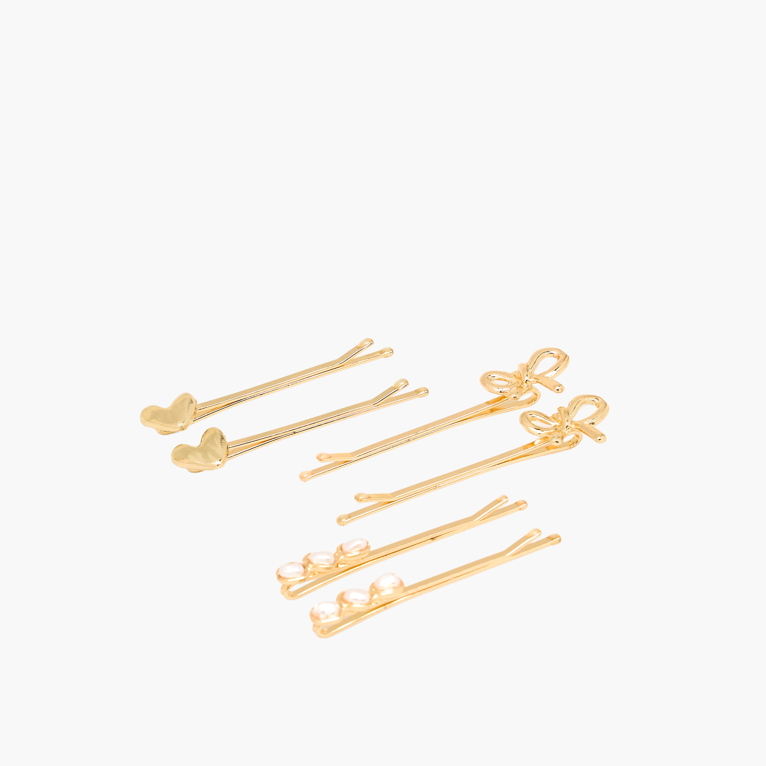 Pack of 6 - Embellished Hair Pins-women-hairaccessories-clips-image-2