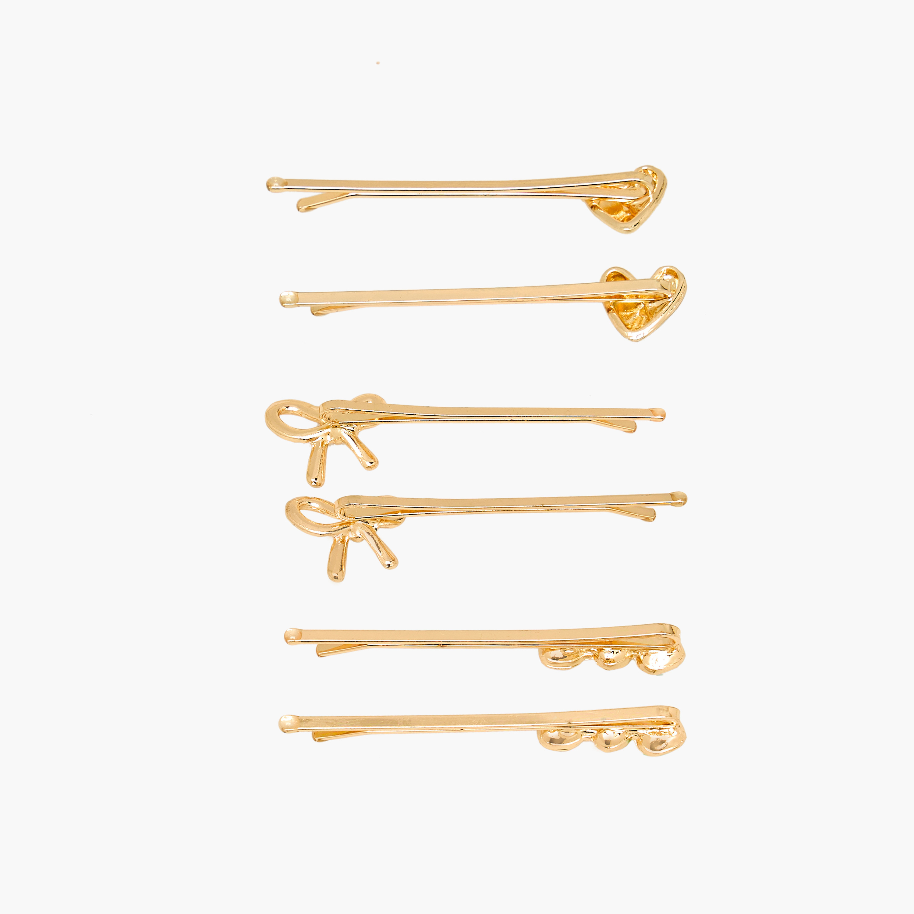 Pack of 6 - Embellished Hair Pins-women-hairaccessories-clips-image-3
