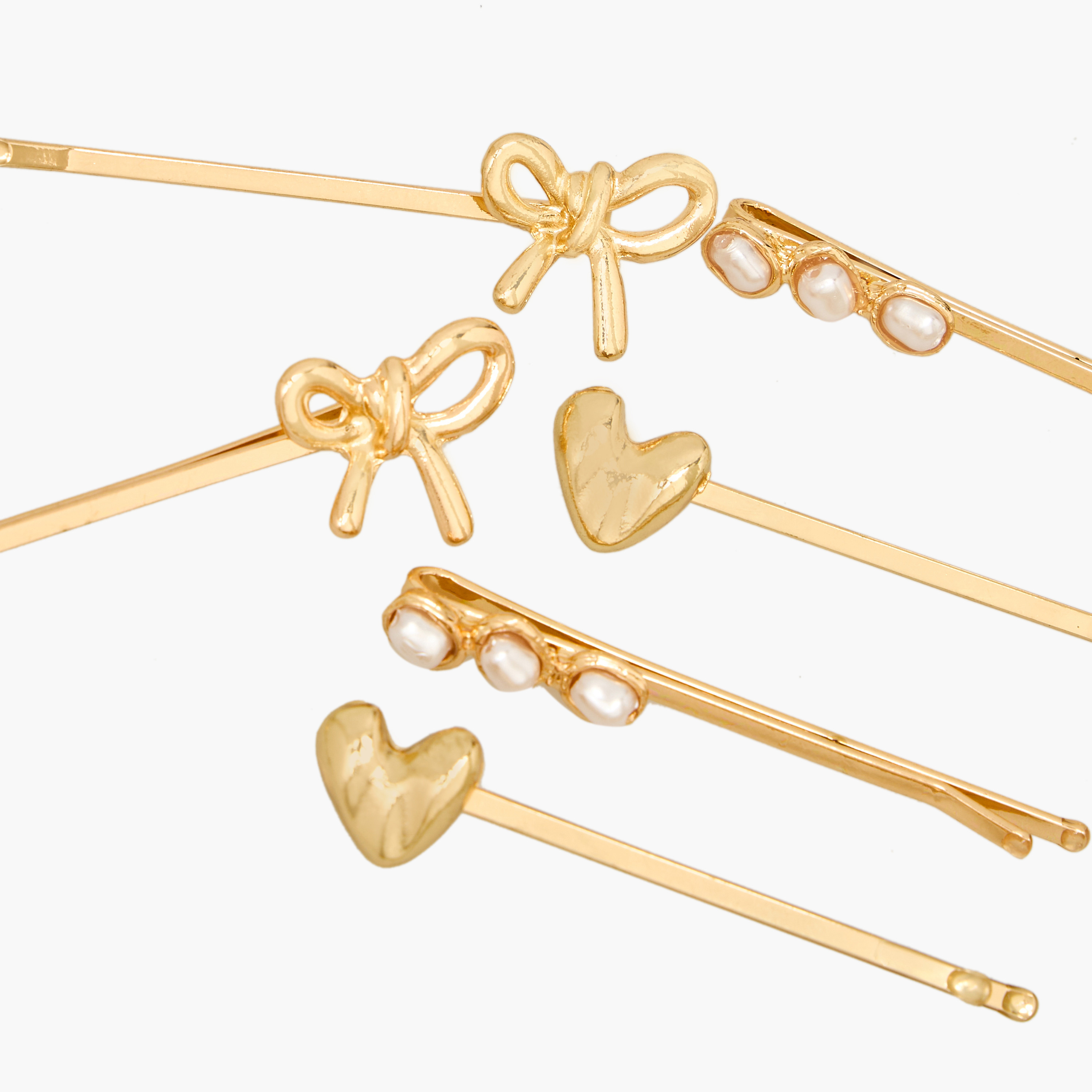 Pack of 6 - Embellished Hair Pins-women-hairaccessories-clips-image-4