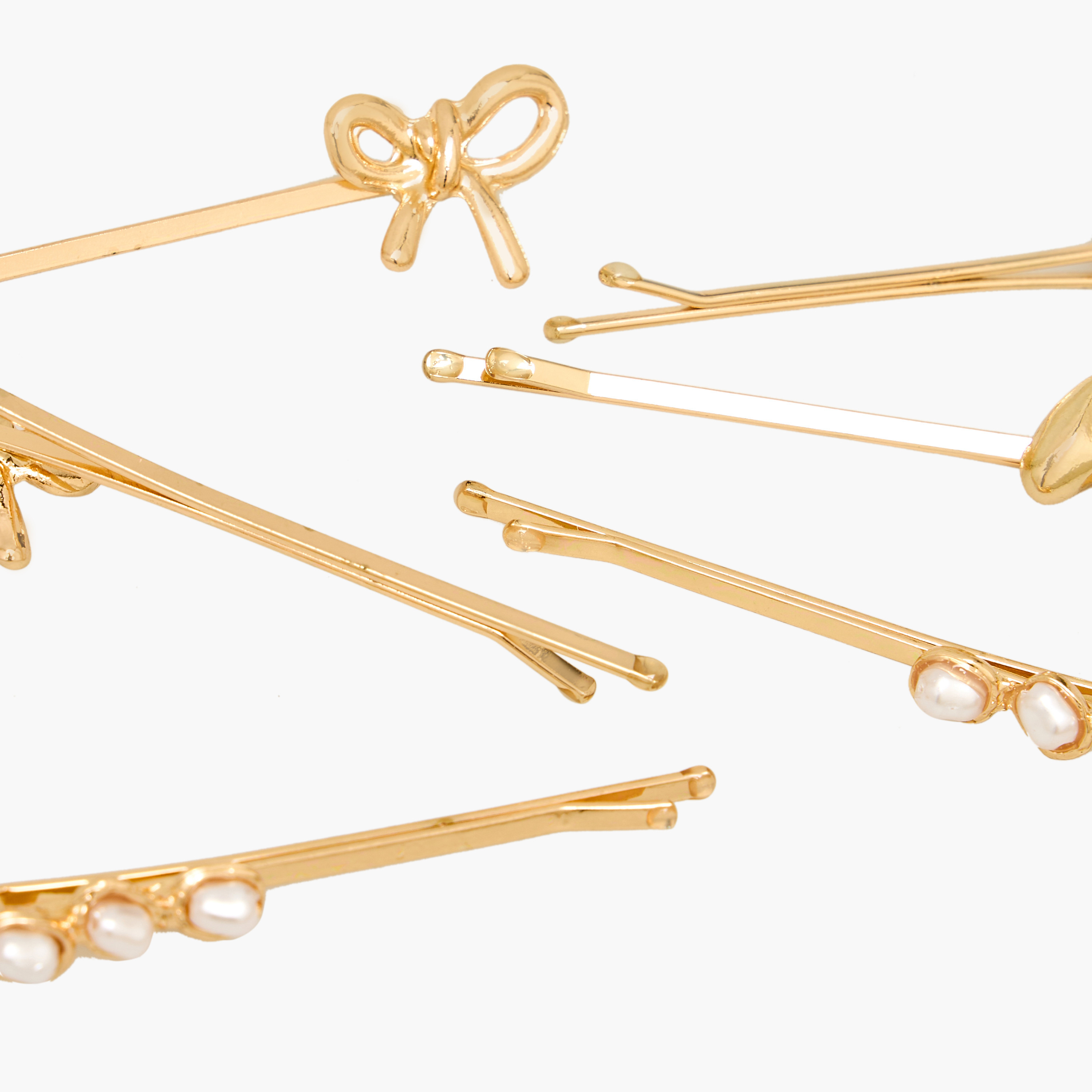Pack of 6 - Embellished Hair Pins-women-hairaccessories-clips-image-5