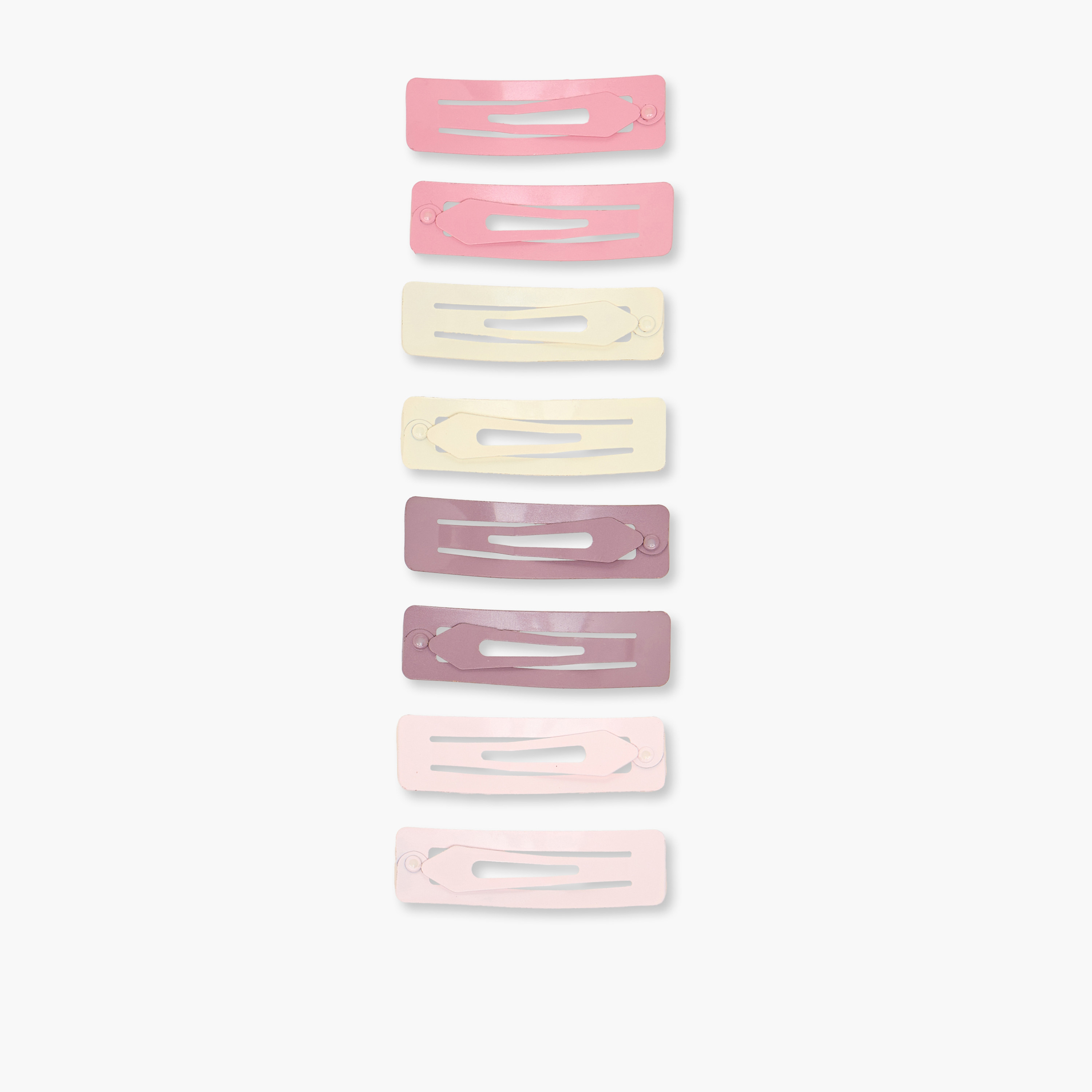 Pack of 8 Rectangle Hair Clip with Matte Finish-women-hairaccessories-clips-image-3