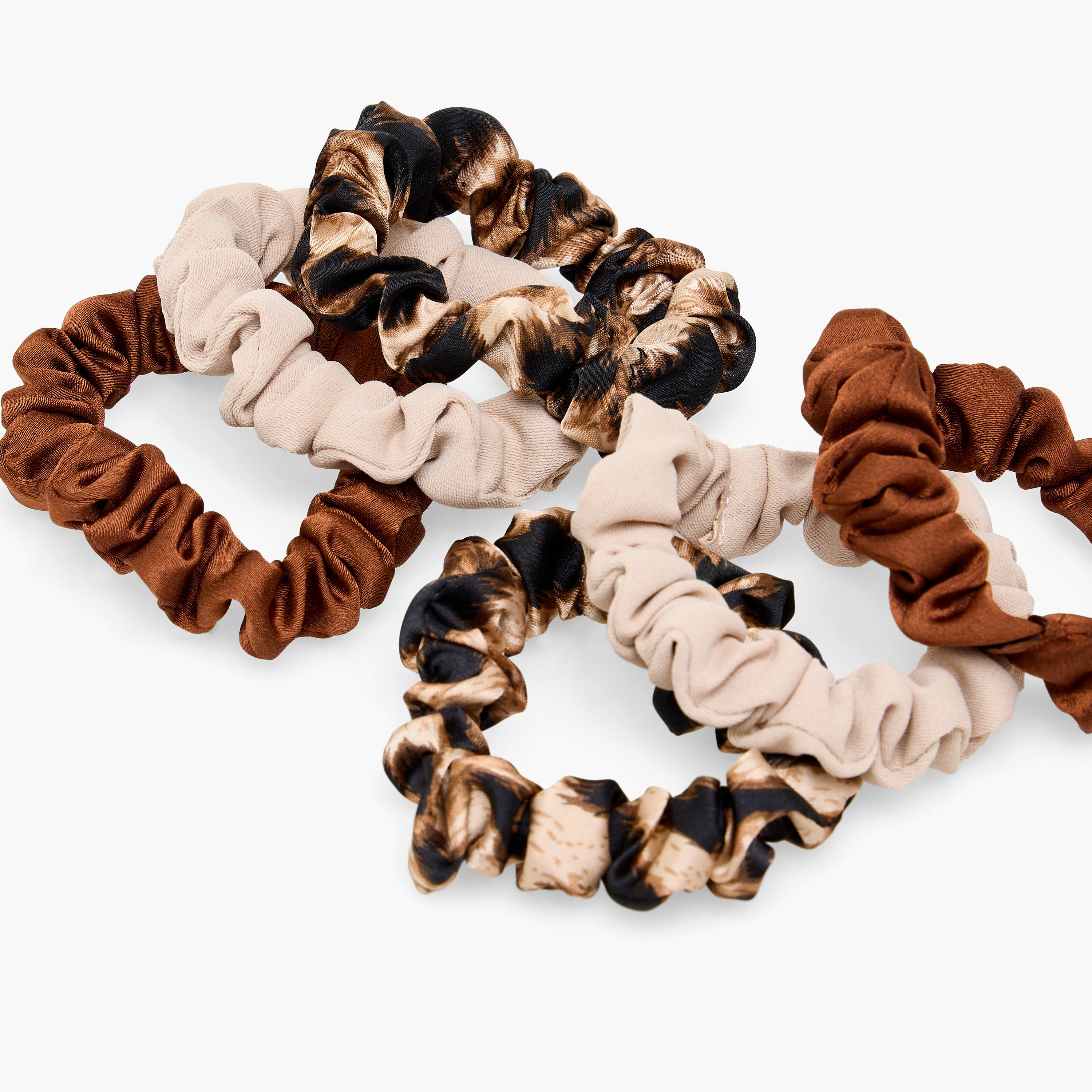Pack of 6 Hair Scrunchies-women-hairaccessories-scrunchies-image-4
