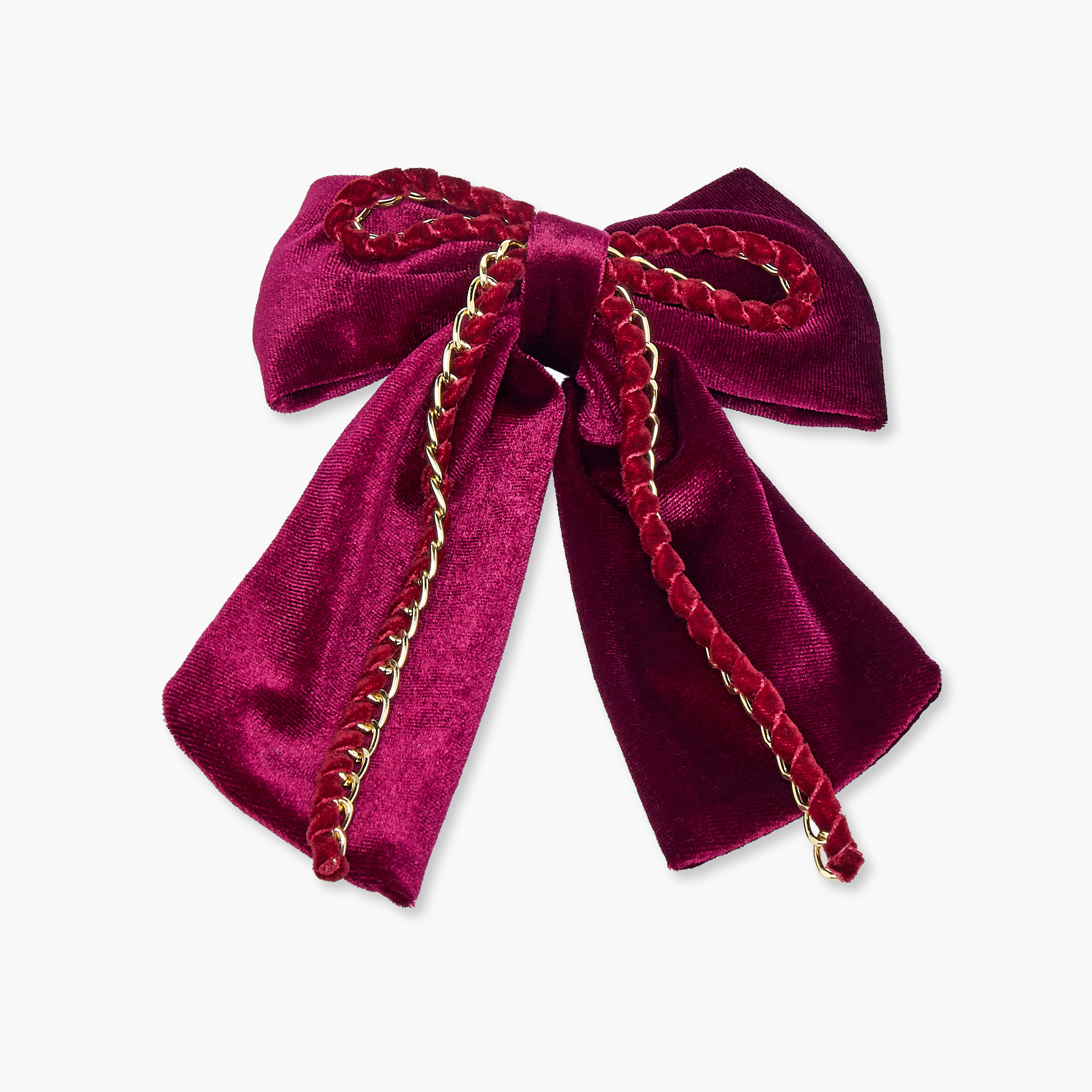 مشبك شعر فيونكة مزينة بسلسلة-women-hairaccessories-clips-image-1