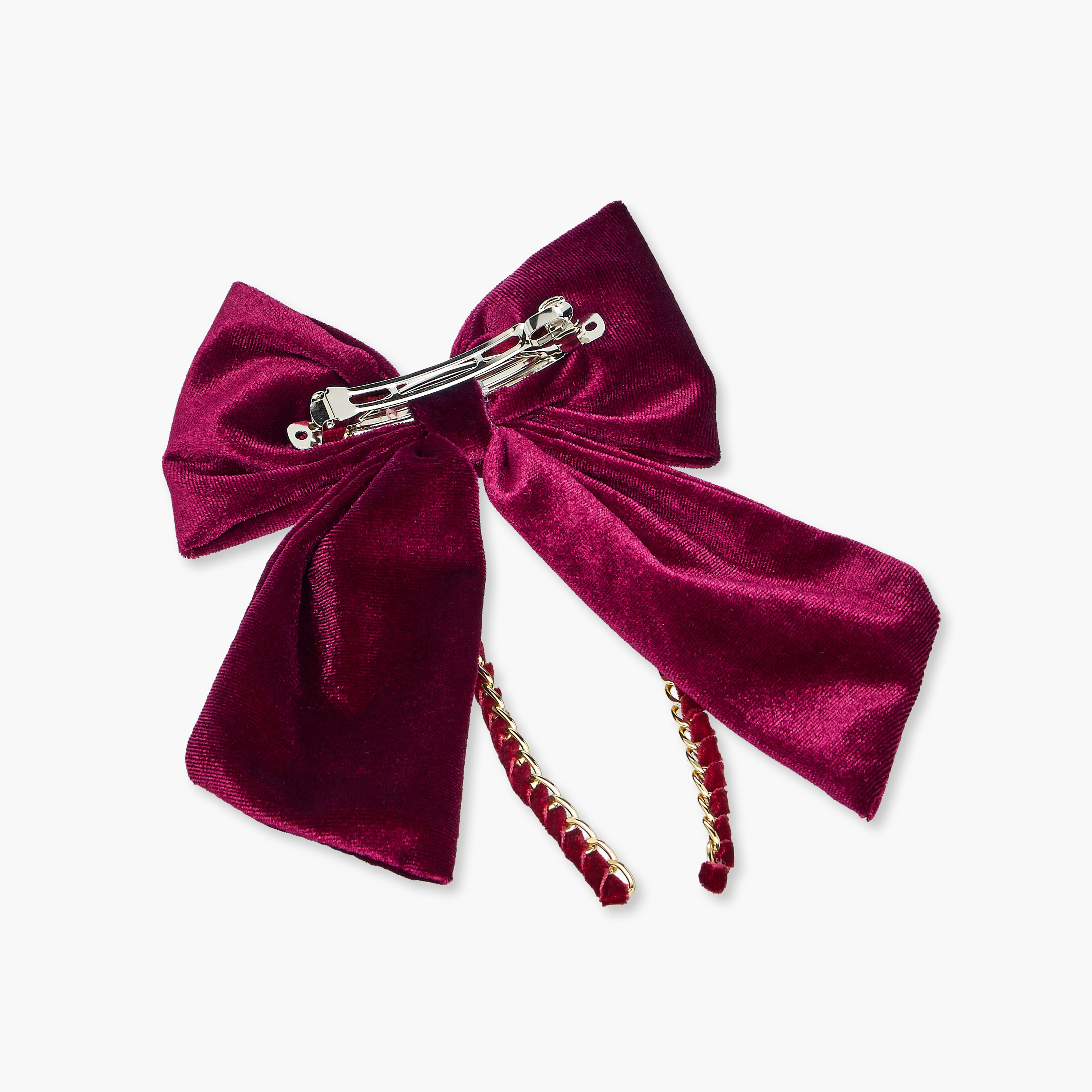 مشبك شعر فيونكة مزينة بسلسلة-women-hairaccessories-clips-image-3