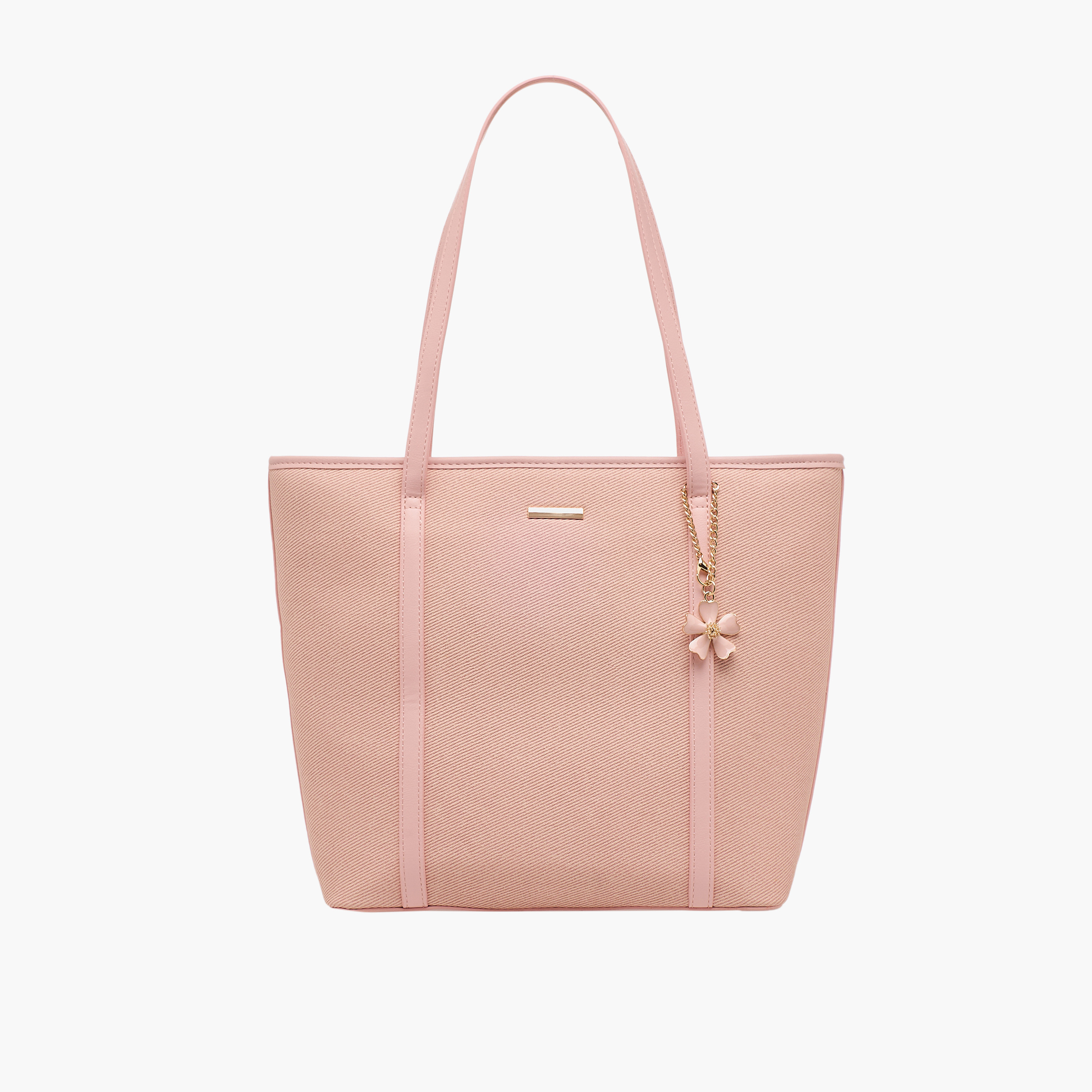 Sasha Textured Tote Bag with Charm-women-bagsandwallets-handbags-image-1