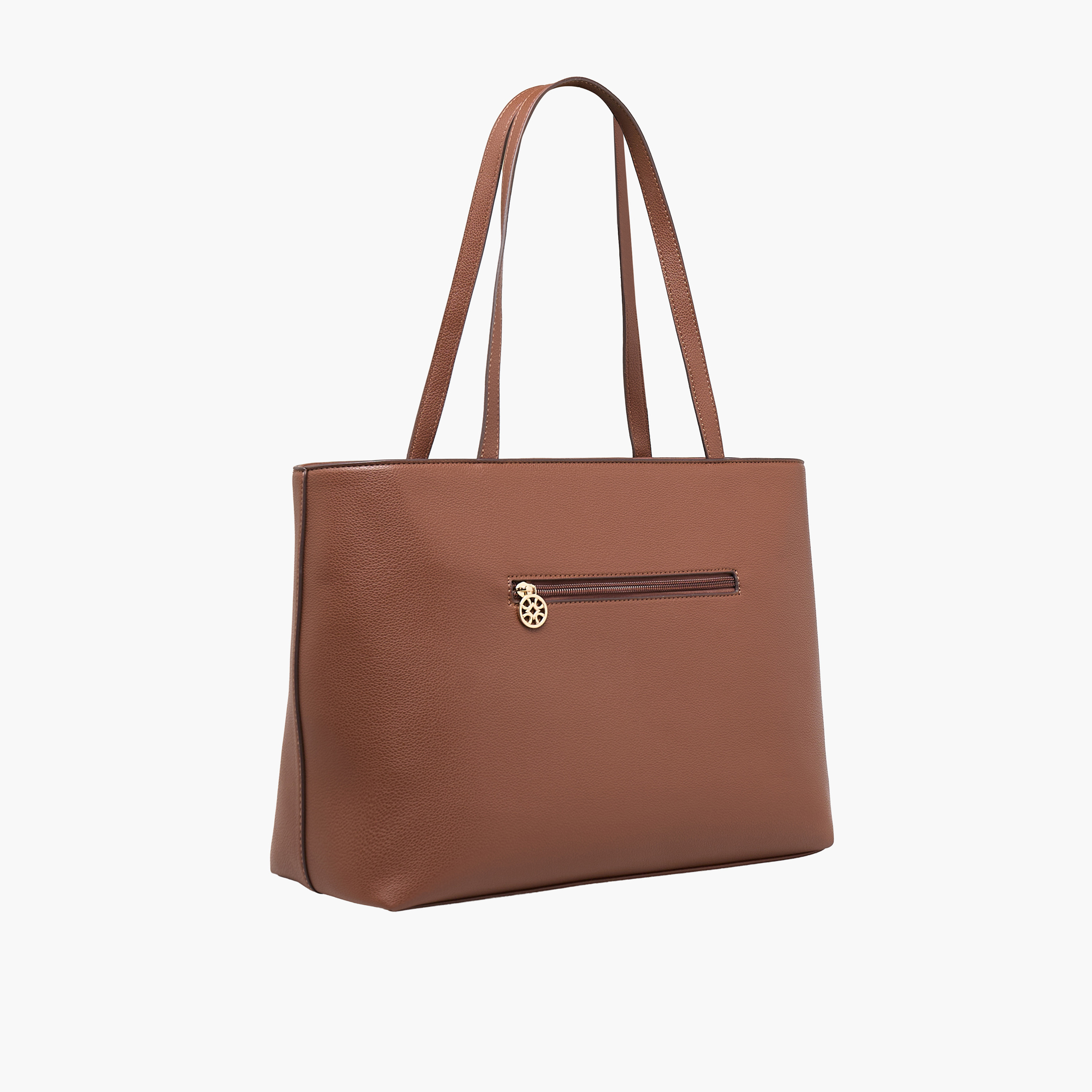 شنطة توت بزينة ميتاليك وسحاب إغلاق من ساشا-women-bagsandwallets-handbags-image-4