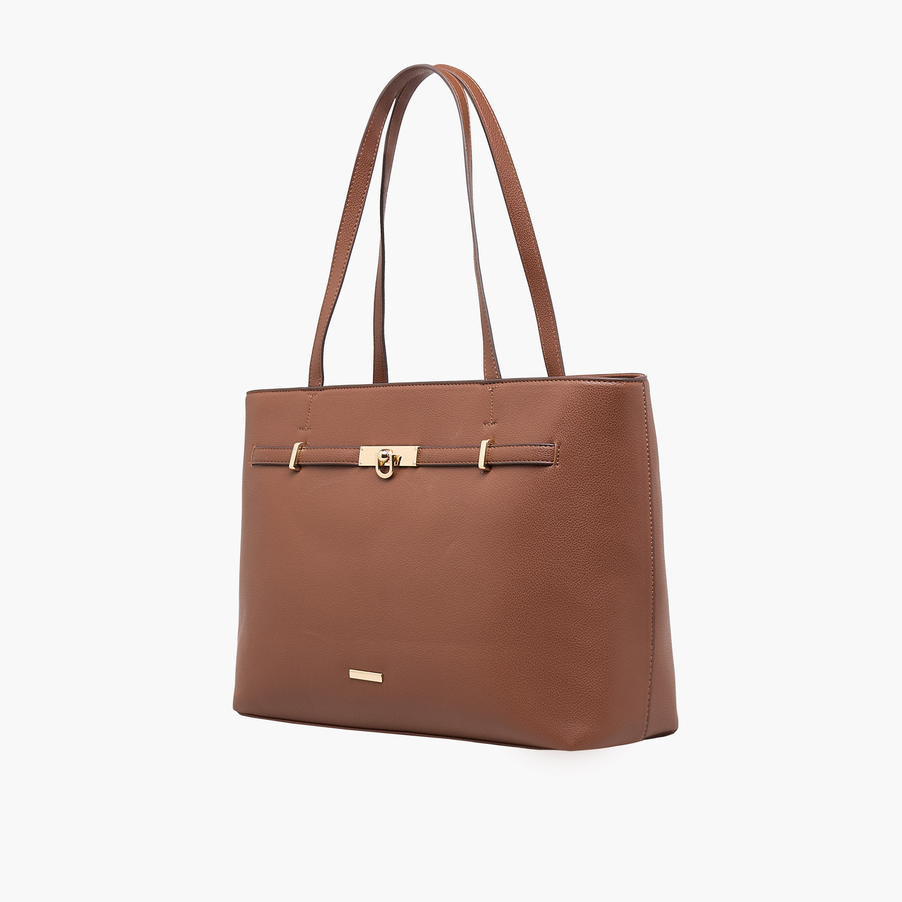 شنطة توت بزينة ميتاليك وسحاب إغلاق من ساشا-women-bagsandwallets-handbags-image-2
