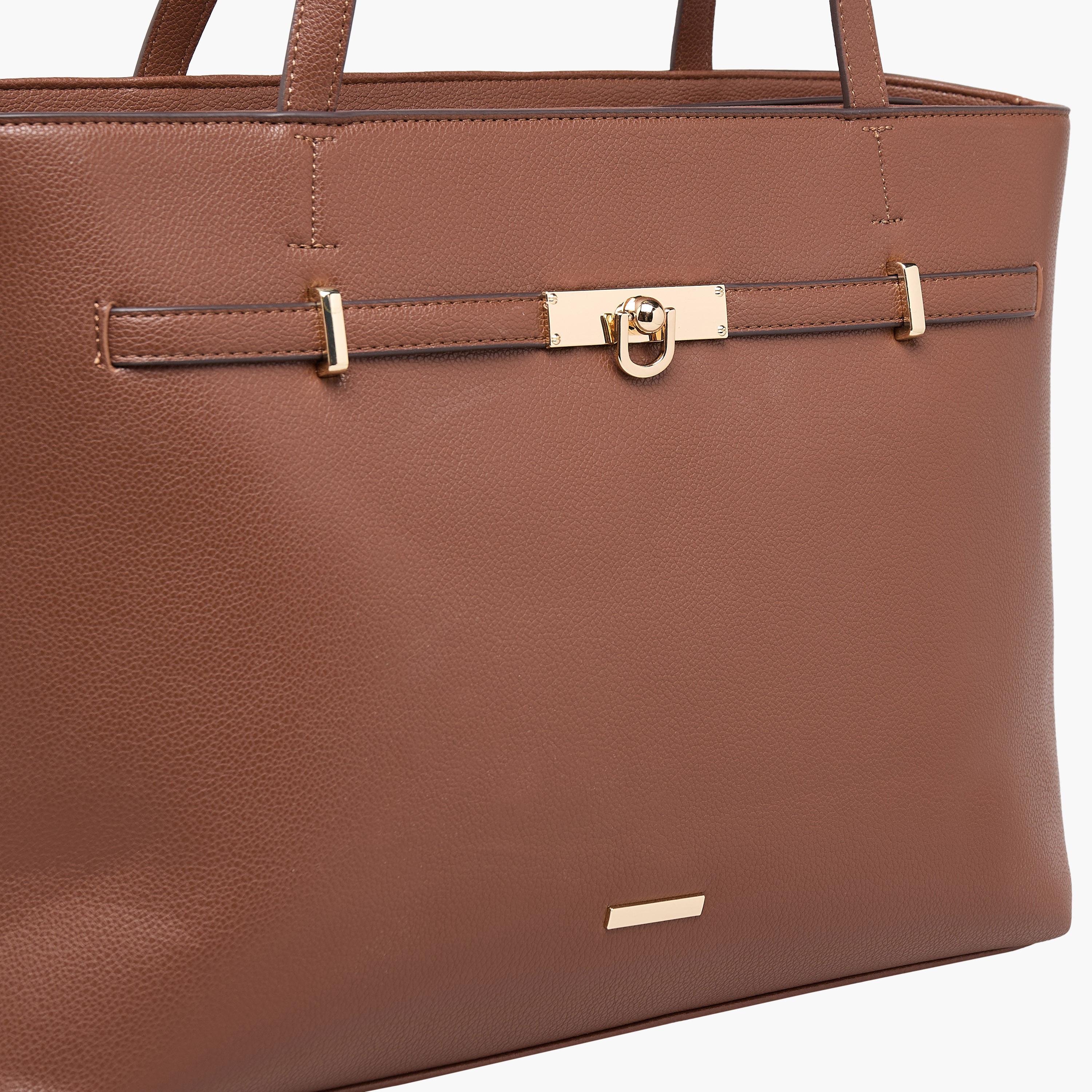 شنطة توت بزينة ميتاليك وسحاب إغلاق من ساشا-women-bagsandwallets-handbags-image-4