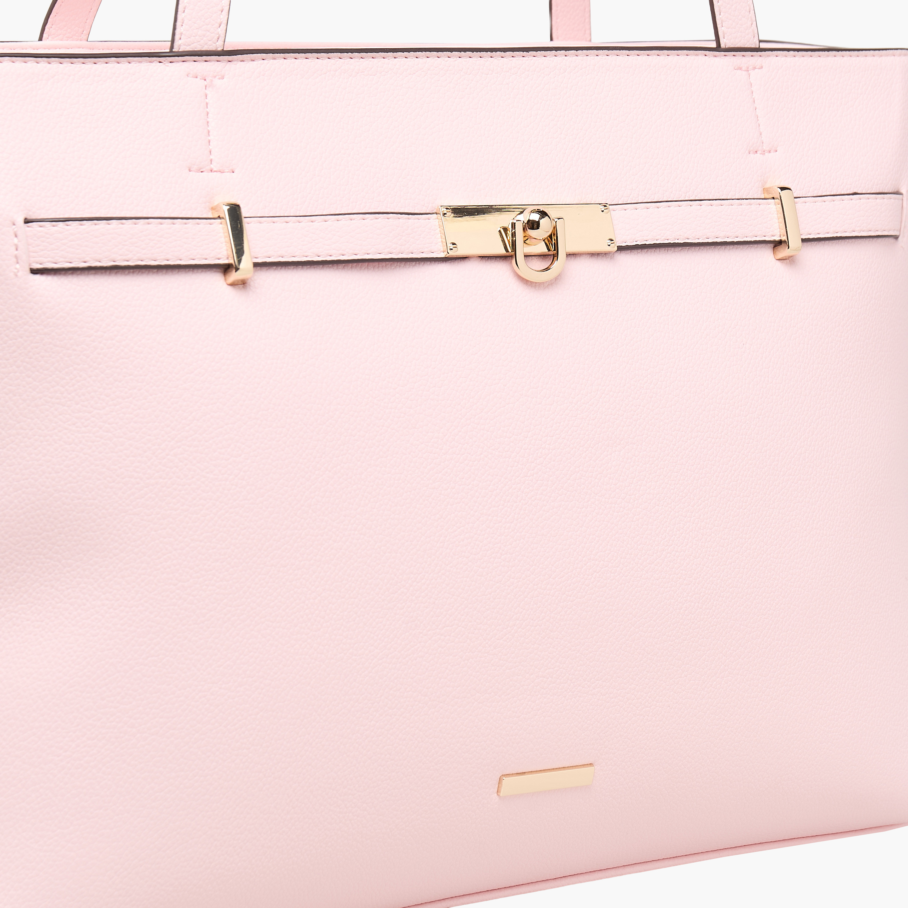 شنطة توت بزينة ميتاليك وسحاب إغلاق من ساشا-women-bagsandwallets-handbags-image-4