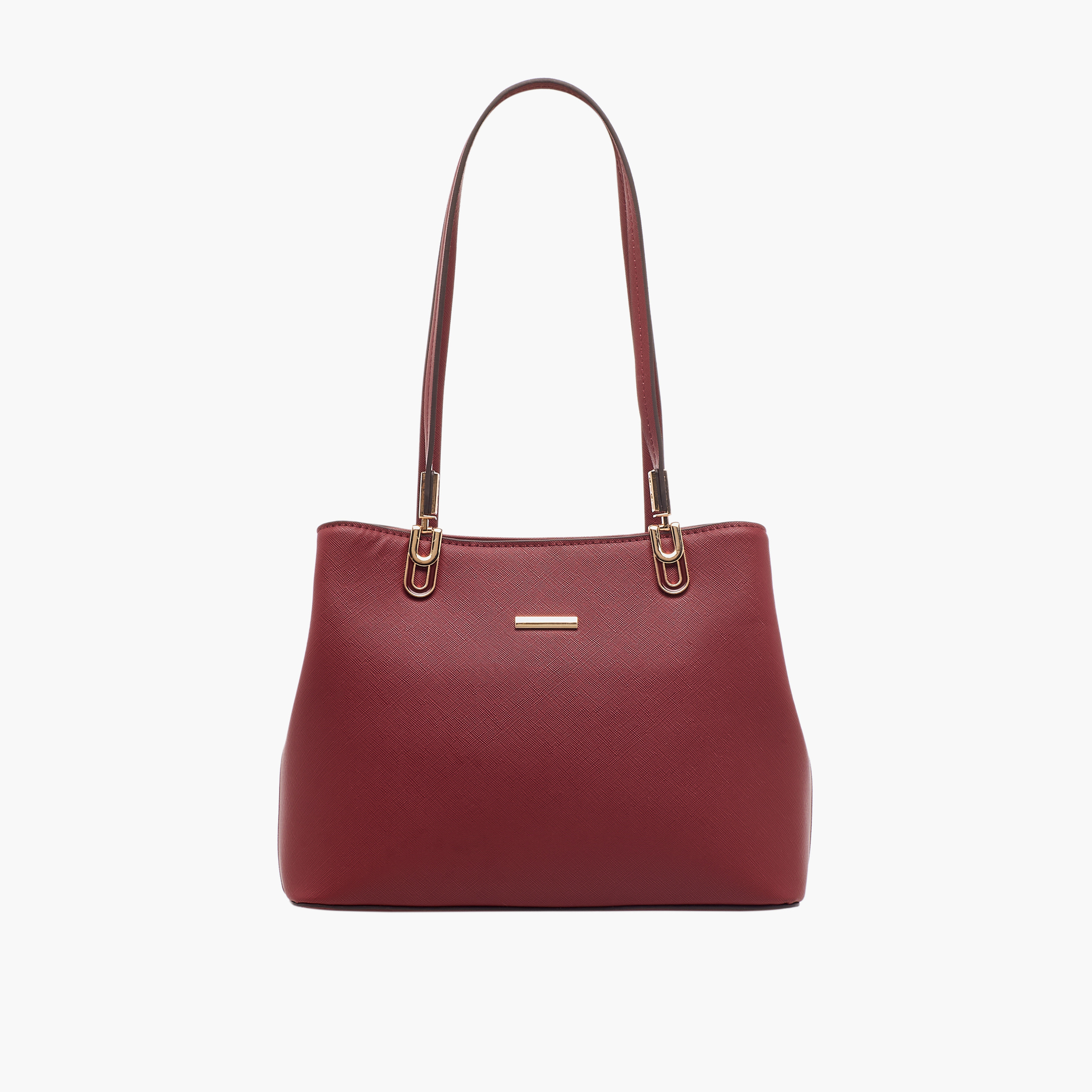 شنطة توتي بارزة الملمس بمقابض مزدوجة من ساشا-women-bagsandwallets-handbags-image-1