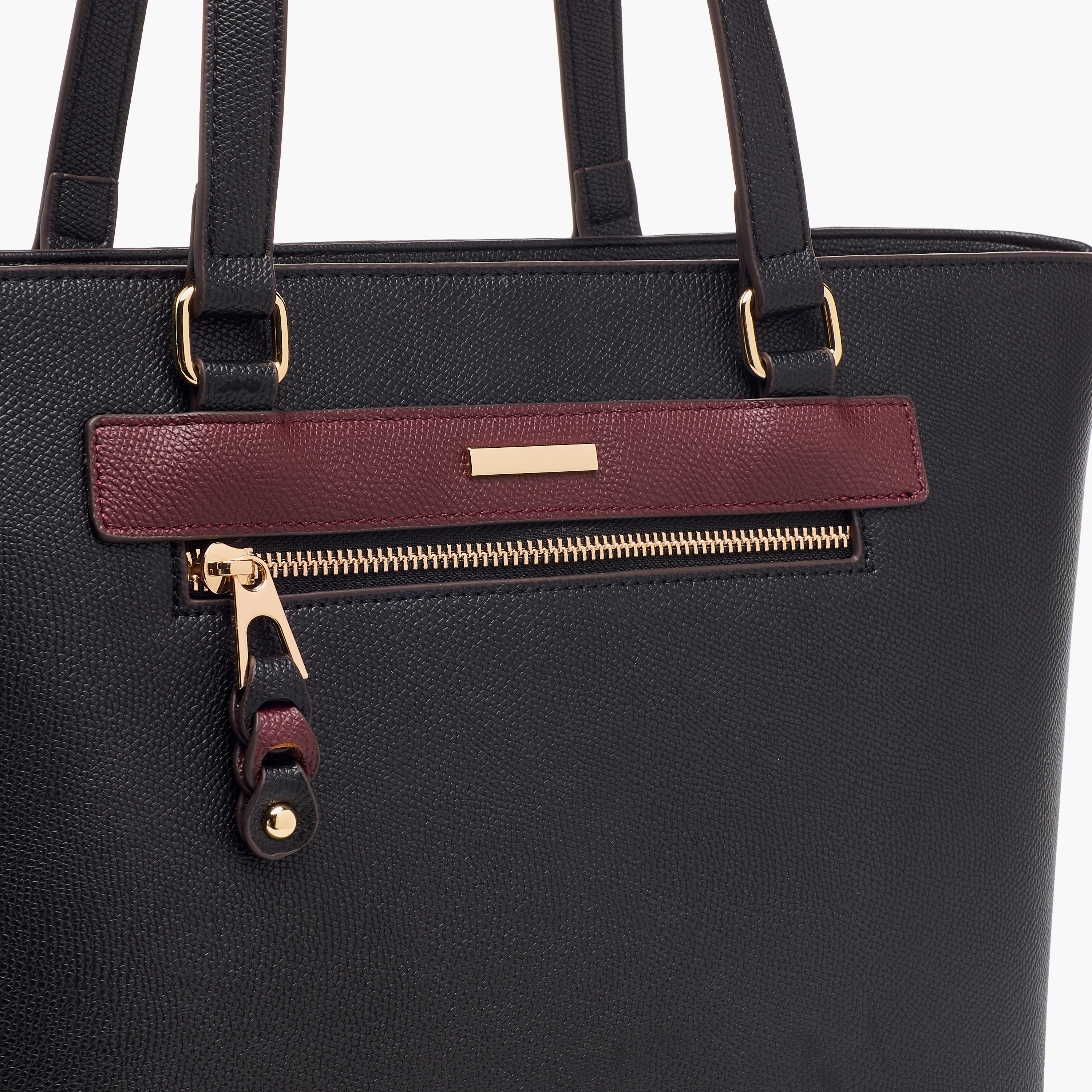 شنطة توتي بارزة الملمس بمقابض مزدوجة من ساشا-women-bagsandwallets-handbags-image-4