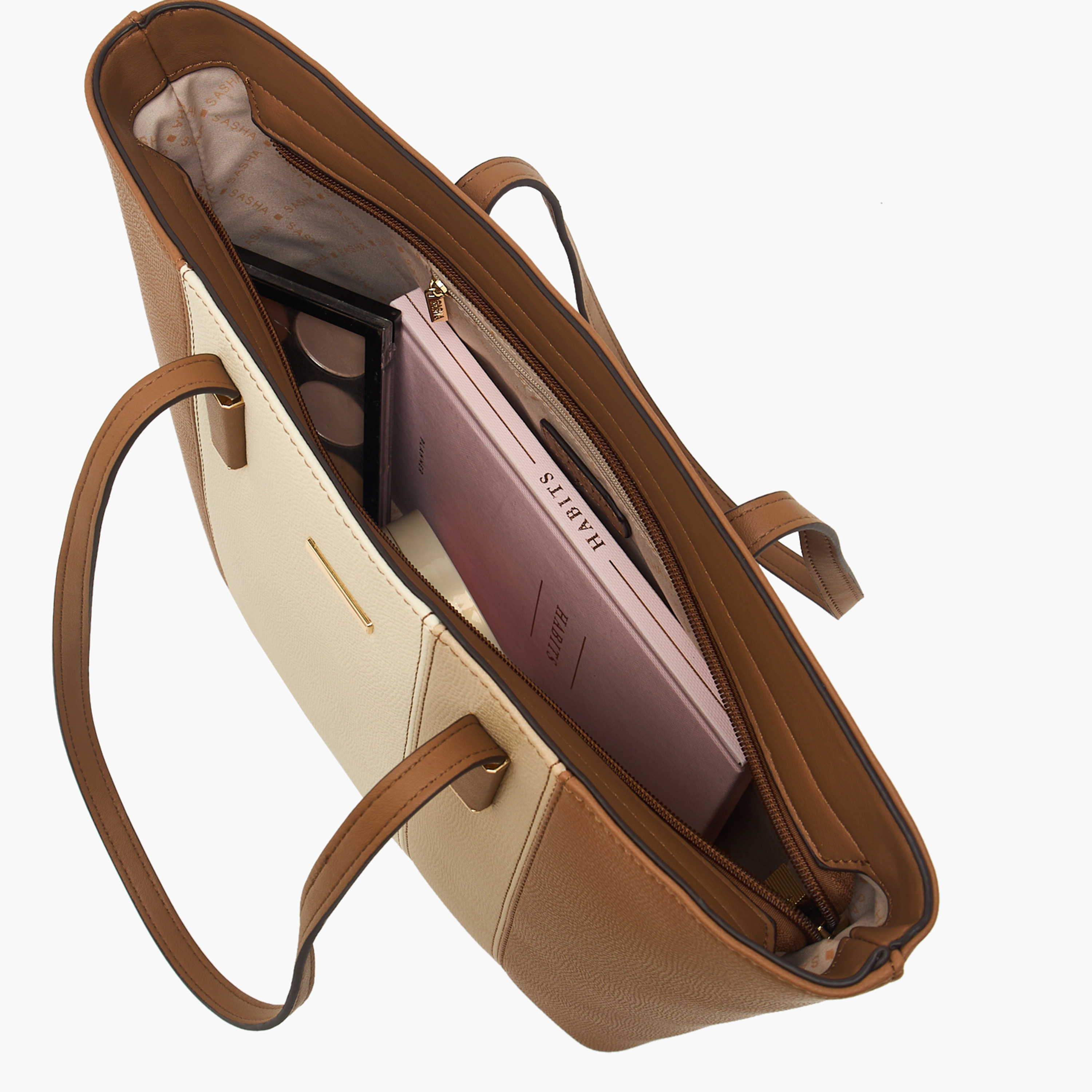 Sasha Colourblock Tote Bag with Zip Closure-women-bagsandwallets-handbags-image-7
