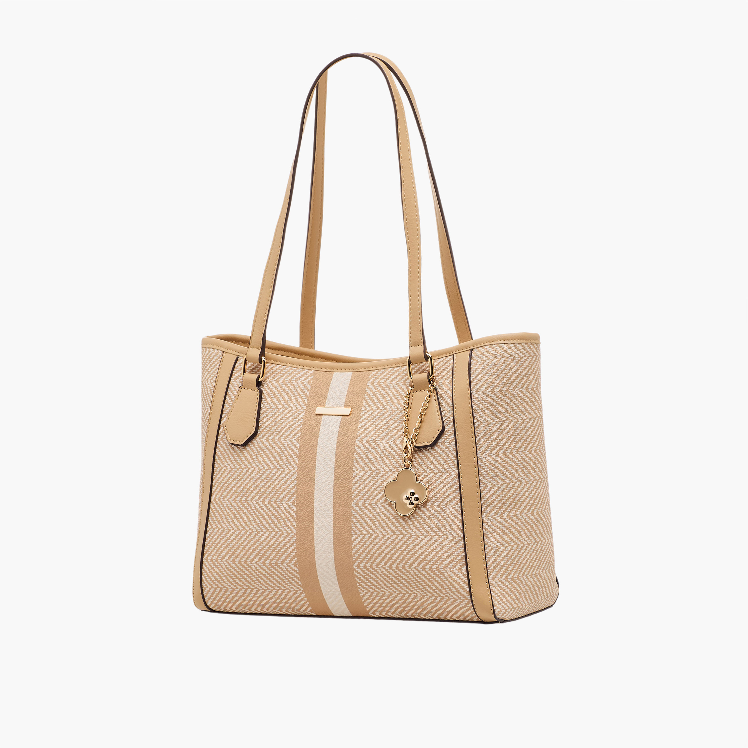 شنطة توت بطبعة ساشا شيفرون مع تعليقة-women-bagsandwallets-handbags-image-3