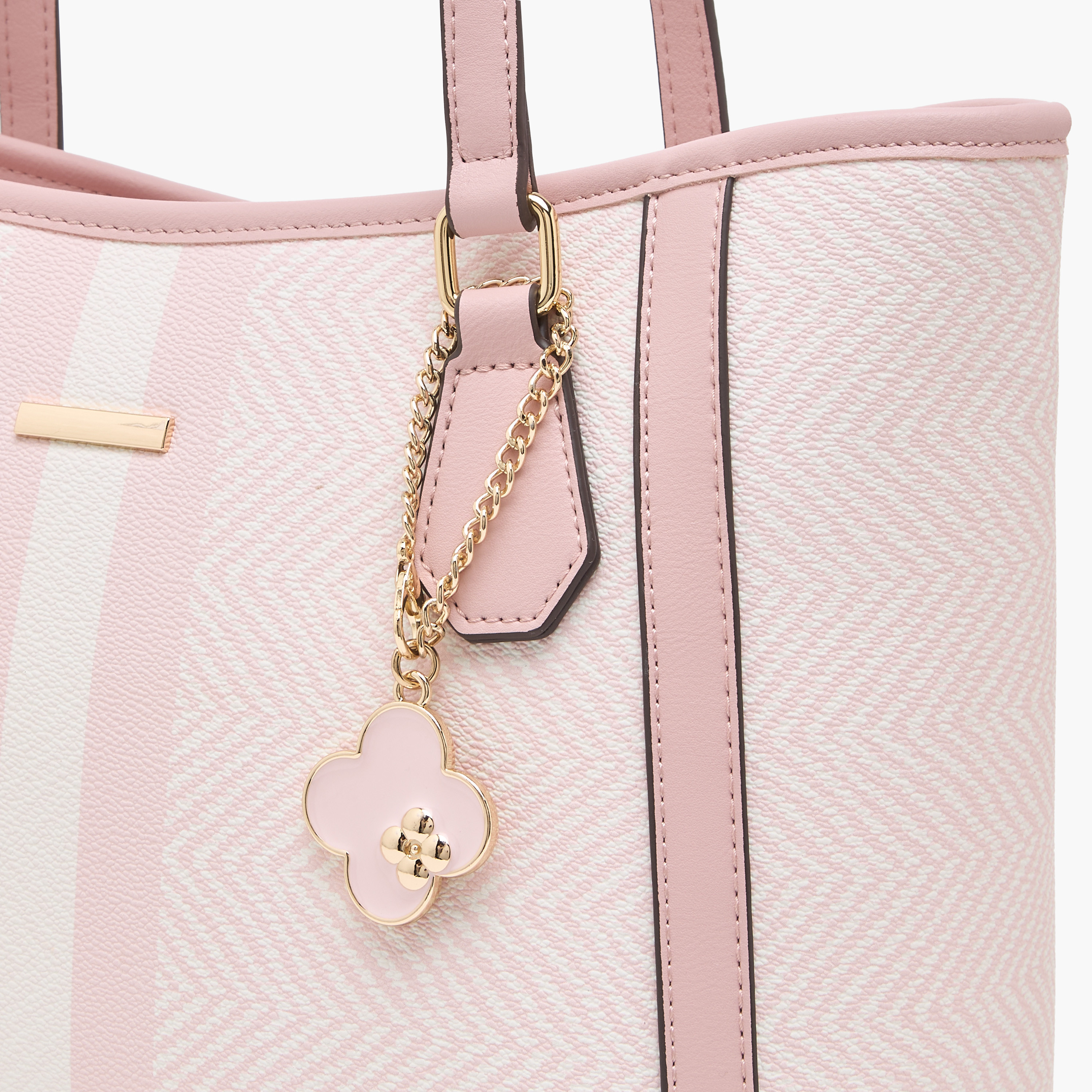 Sasha Chvron Print Tote Bag with Charm-women-bagsandwallets-handbags-image-4