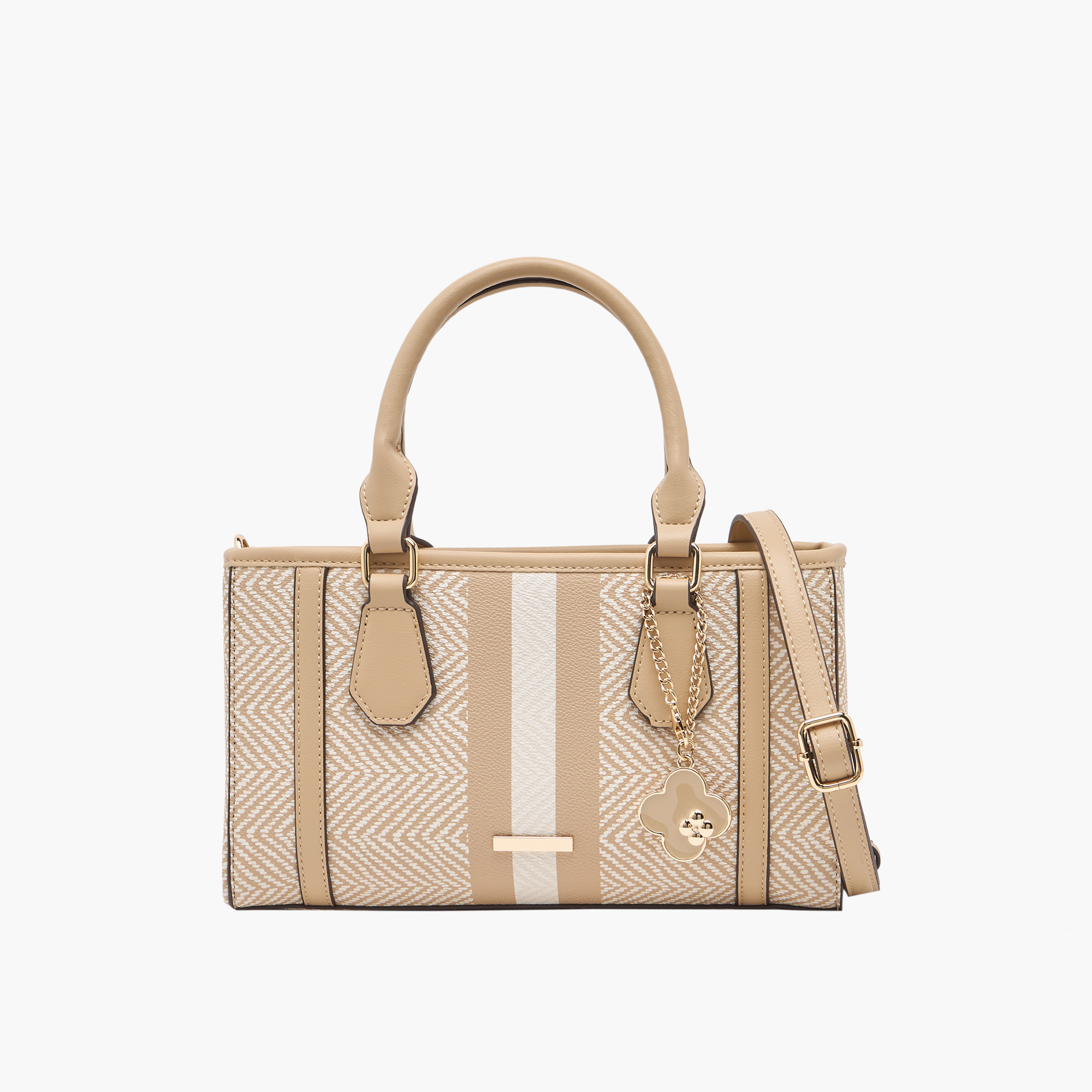 شنطة توتي بارزة الملمس بحزام قابل للفصل من ساشا-women-bagsandwallets-handbags-image-1