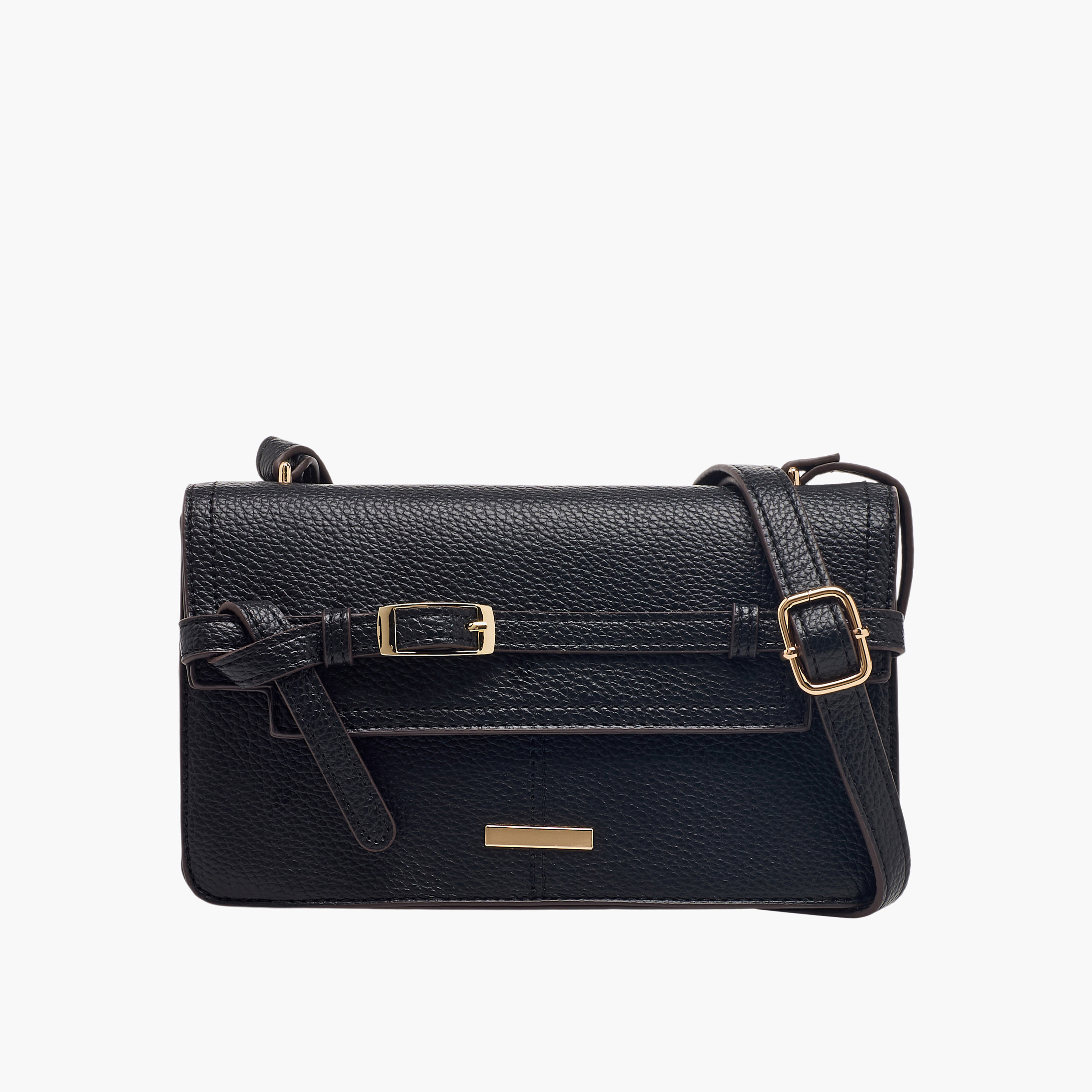 شنطة كروس بودي بارزة الملمس بحزام قابل للتعديل من ساشا-women-bagsandwallets-handbags-image-1